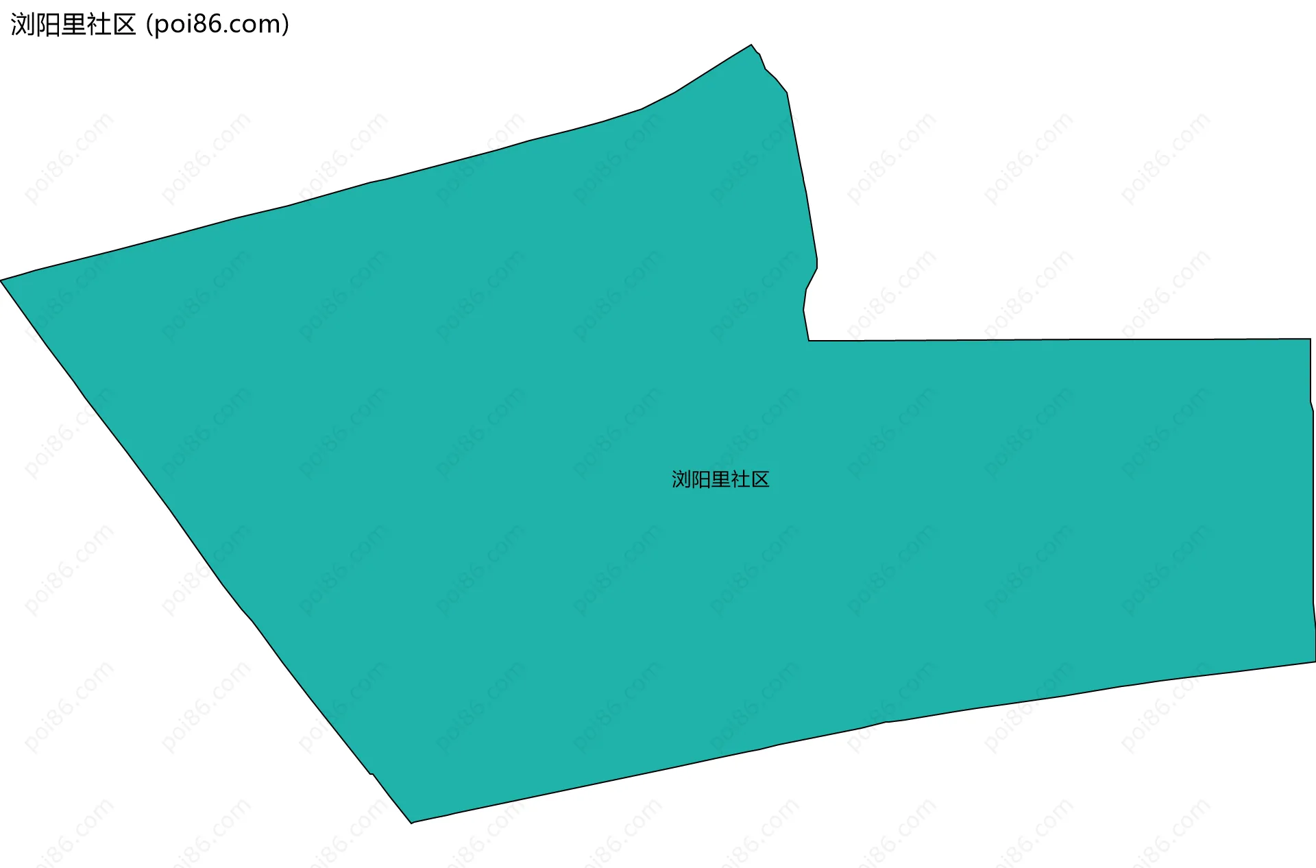 浏阳里社区边界地图