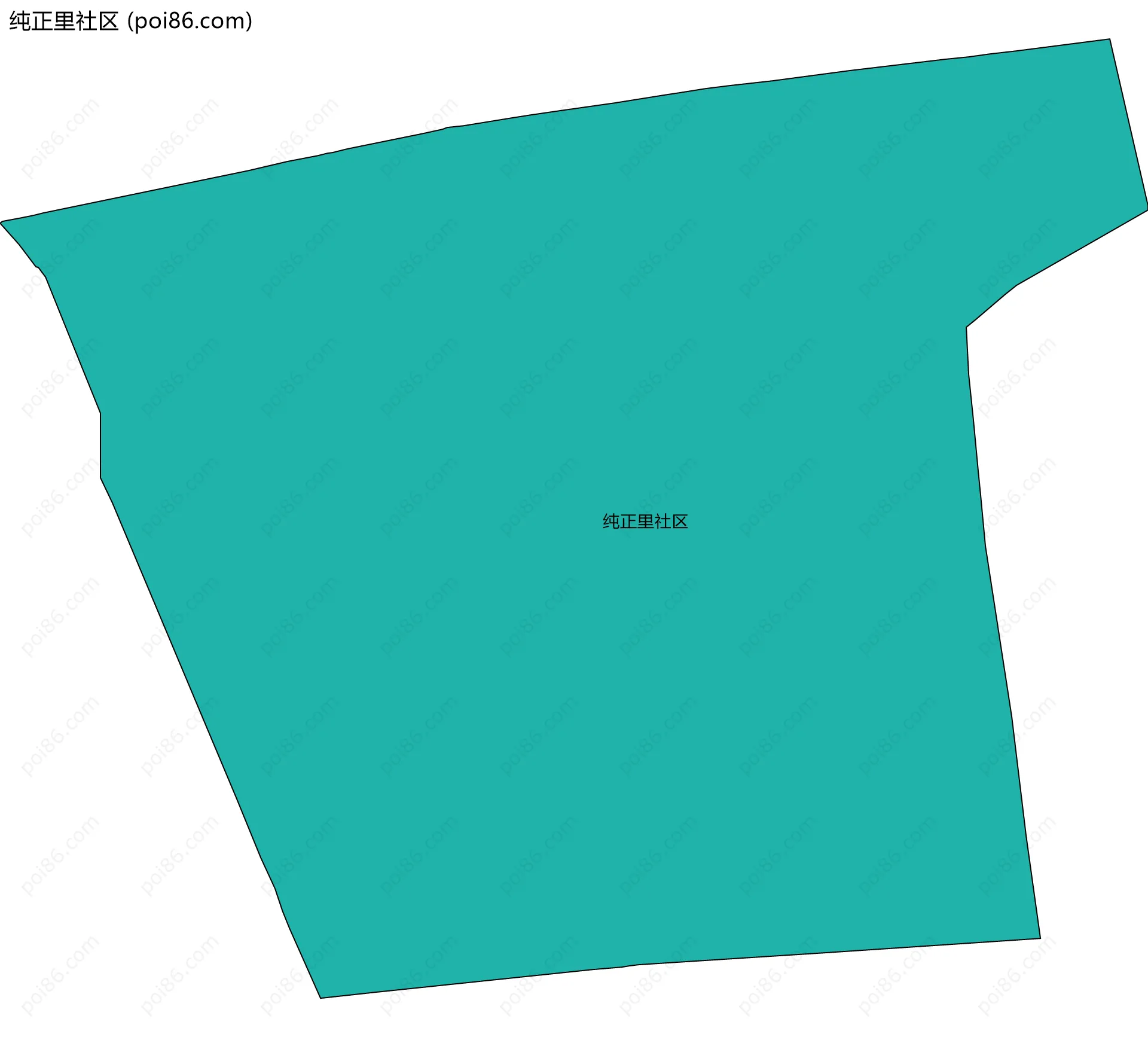 纯正里社区边界地图