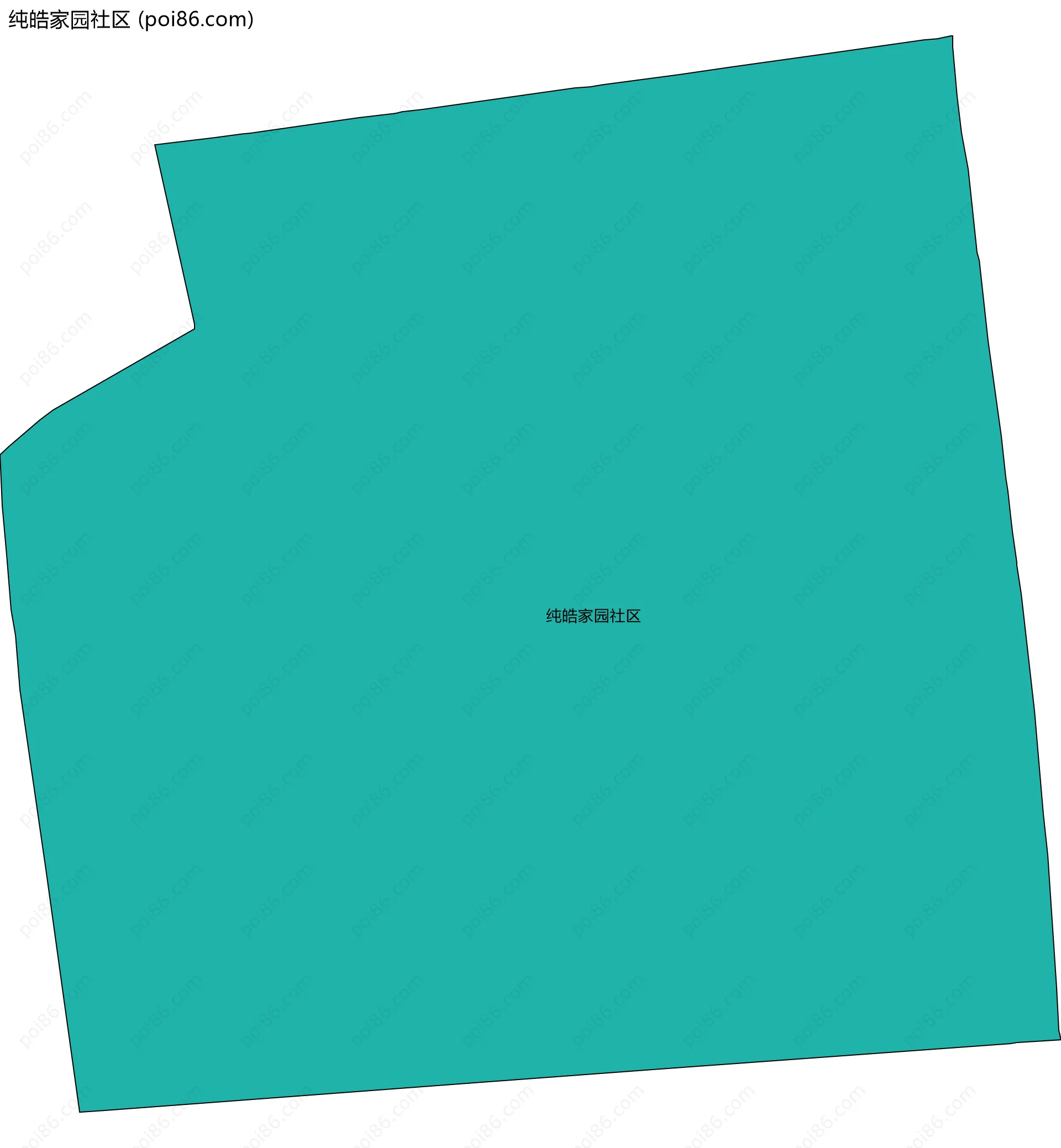 纯皓家园社区边界地图