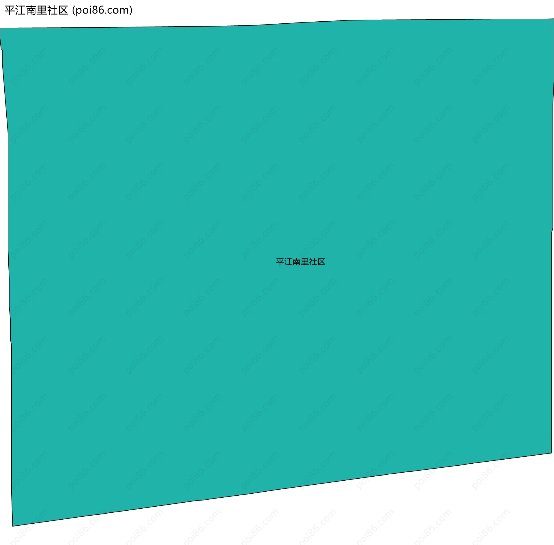 平江南里社区边界地图