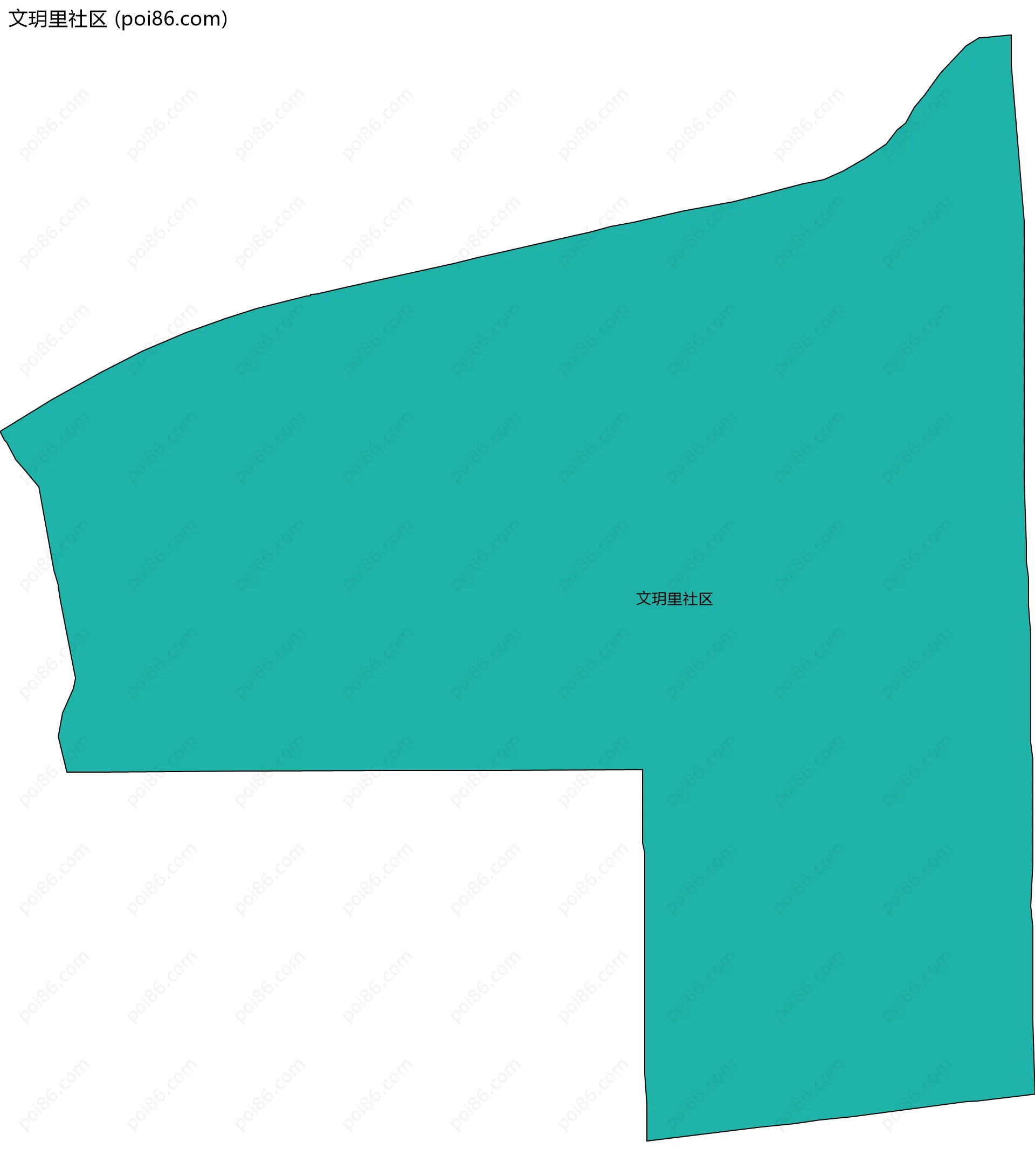 文玥里社区边界地图