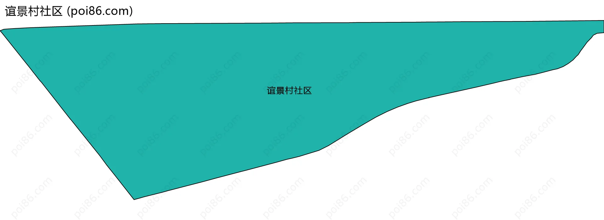 谊景村社区边界地图