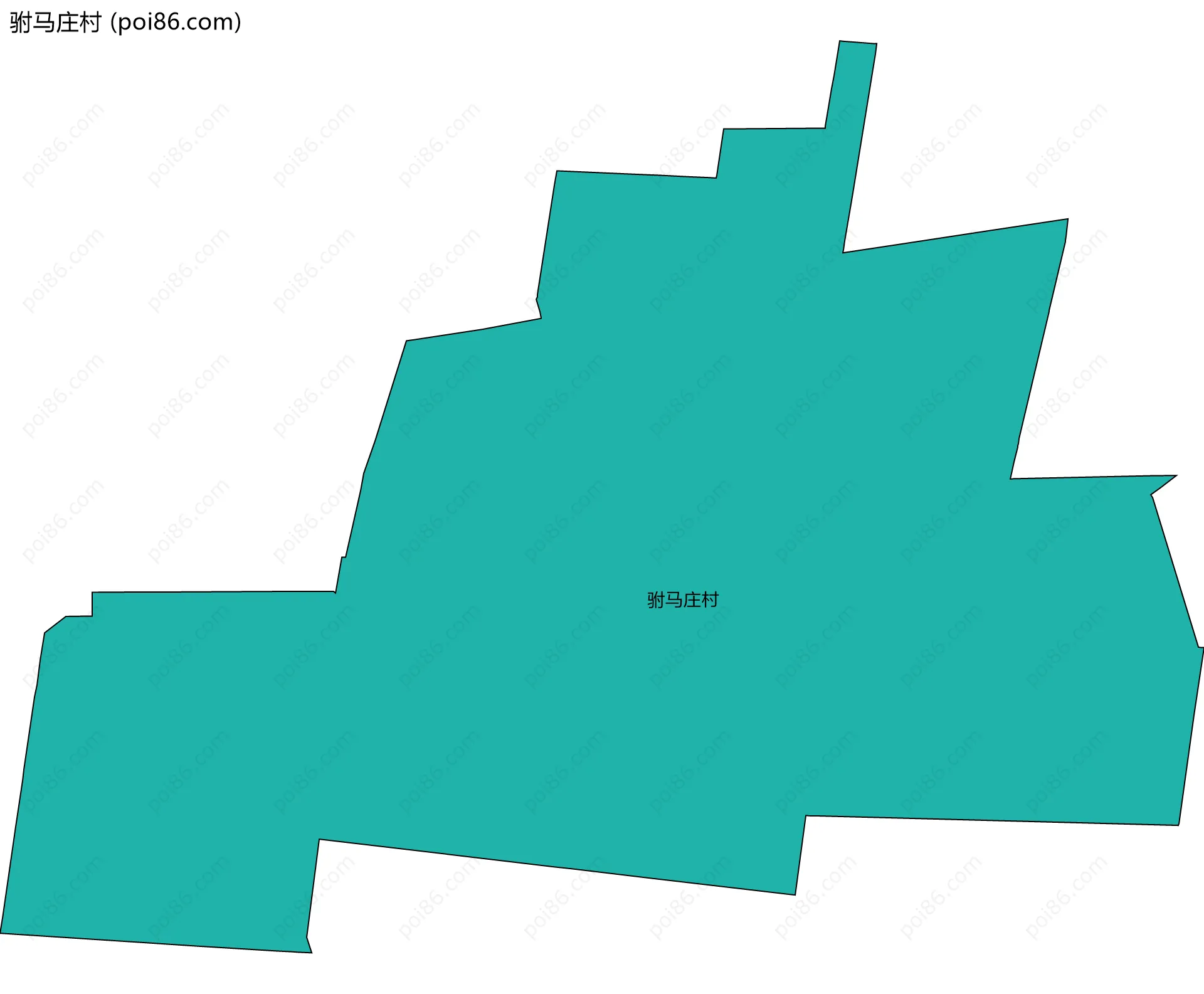 驸马庄村边界地图