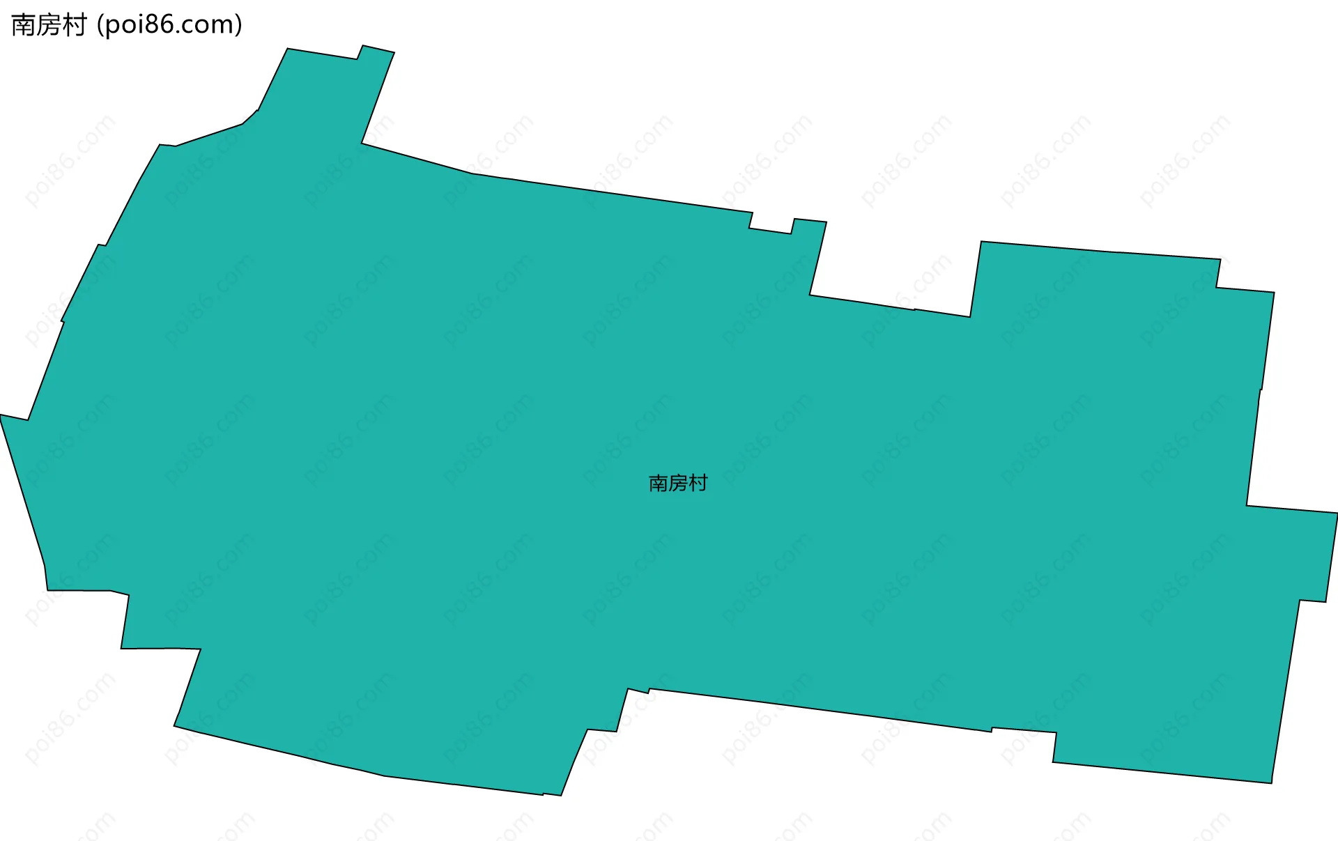 南房村边界地图
