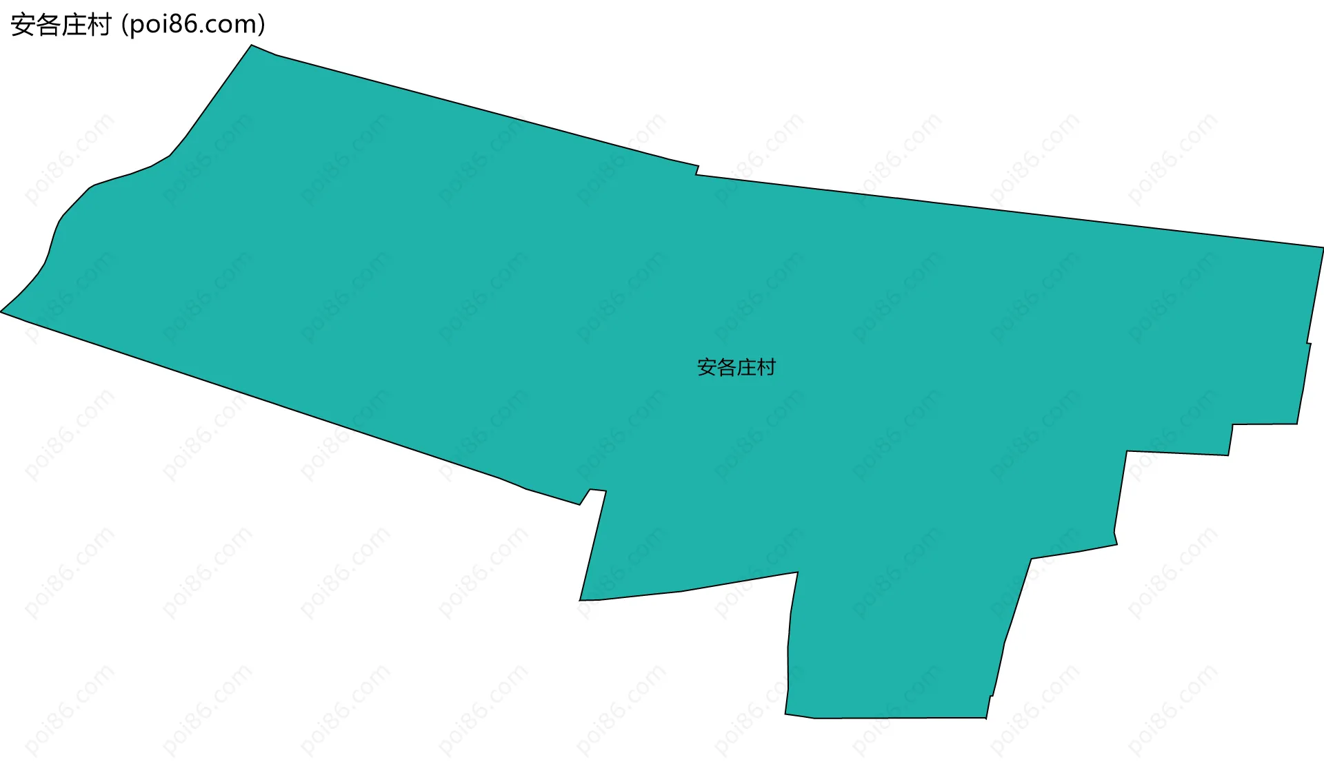 安各庄村边界地图