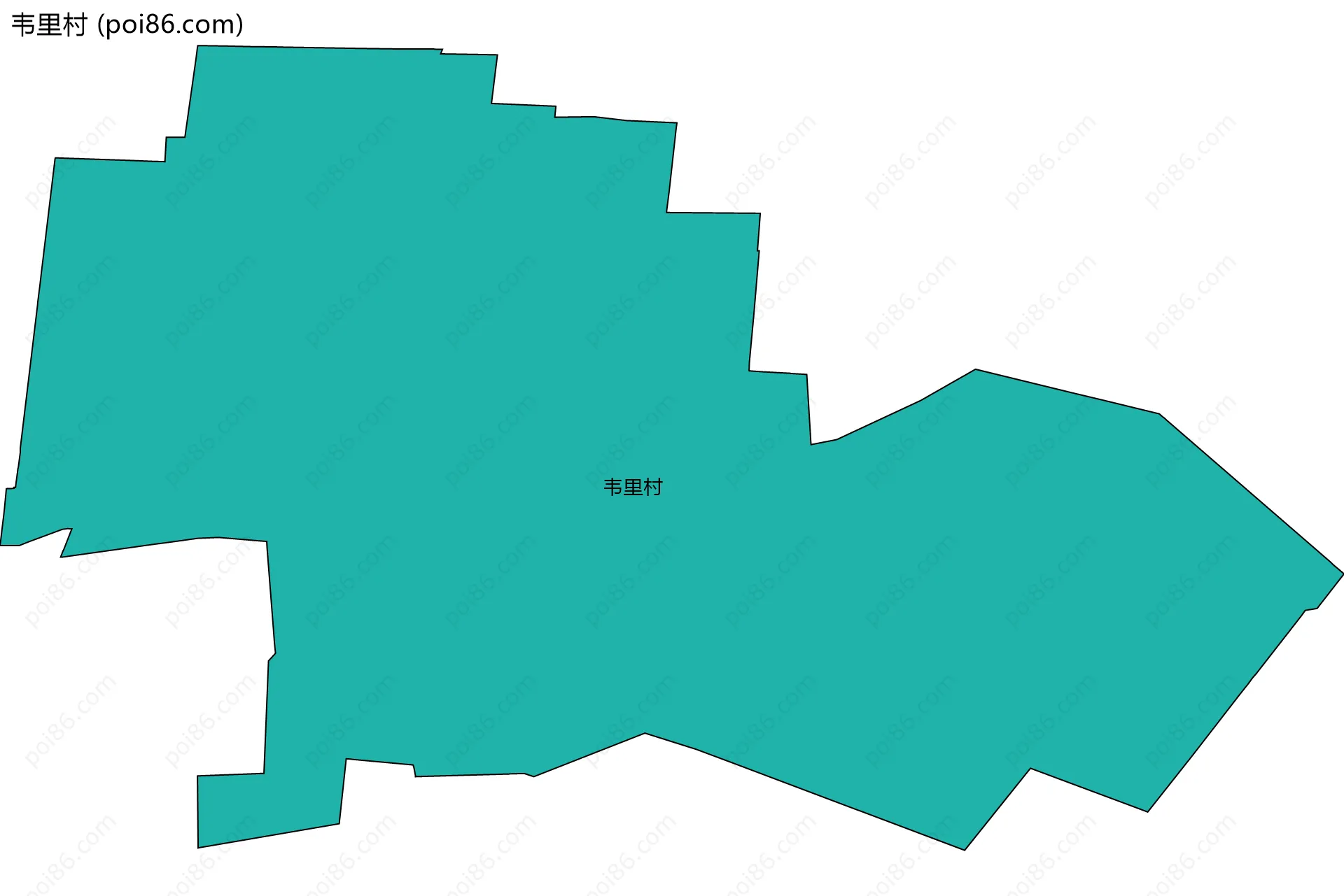 韦里村边界地图