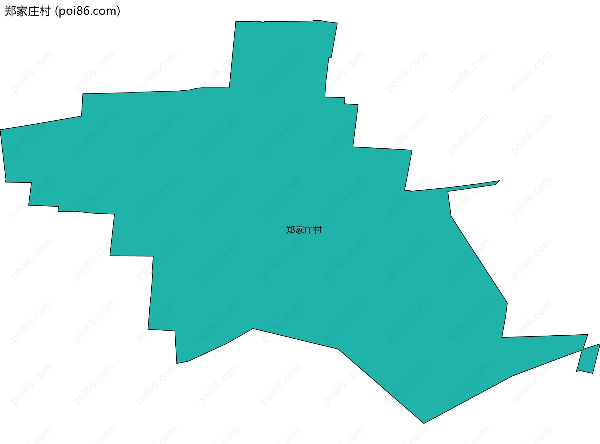 郑家庄村边界地图