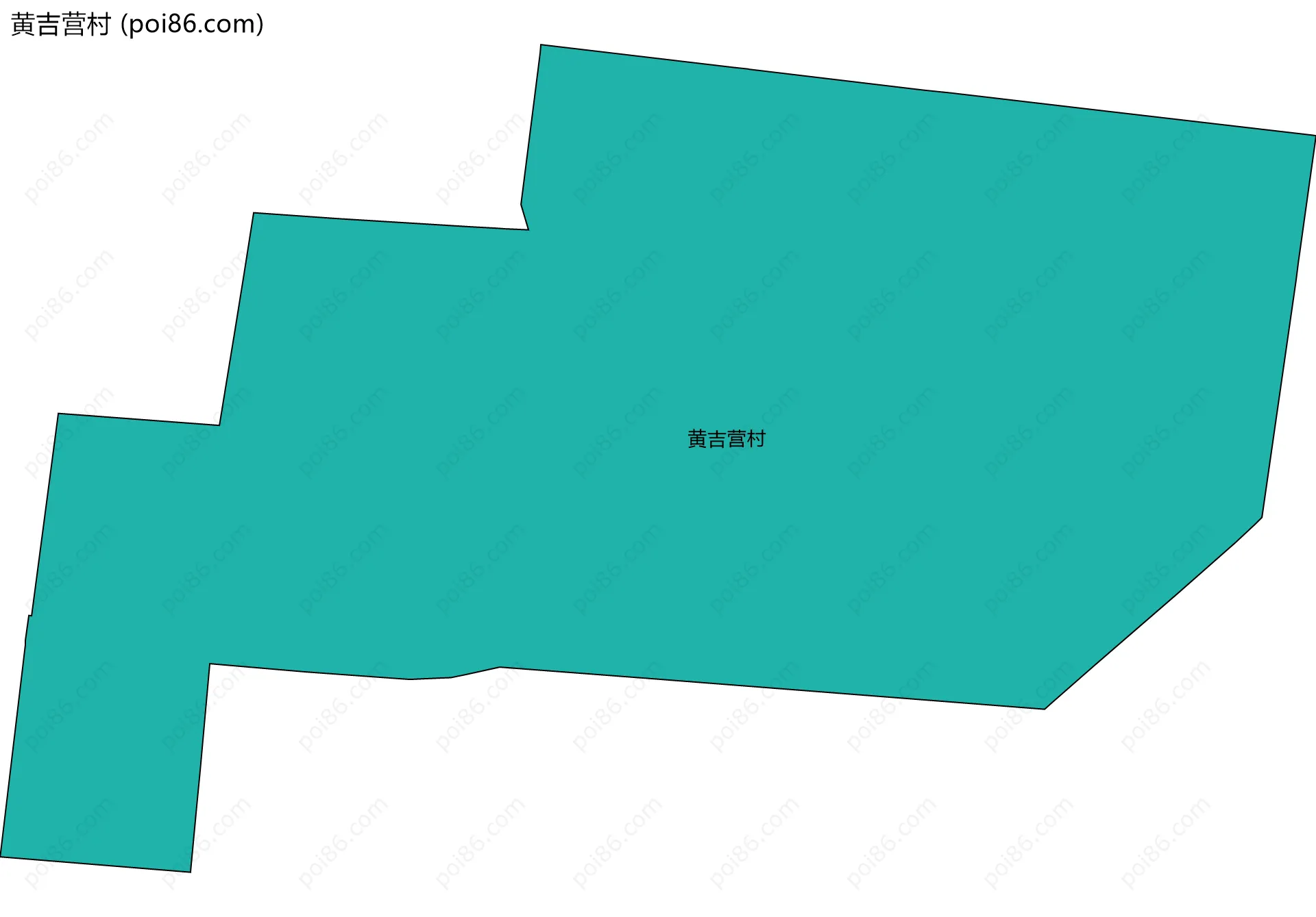 黄吉营村边界地图