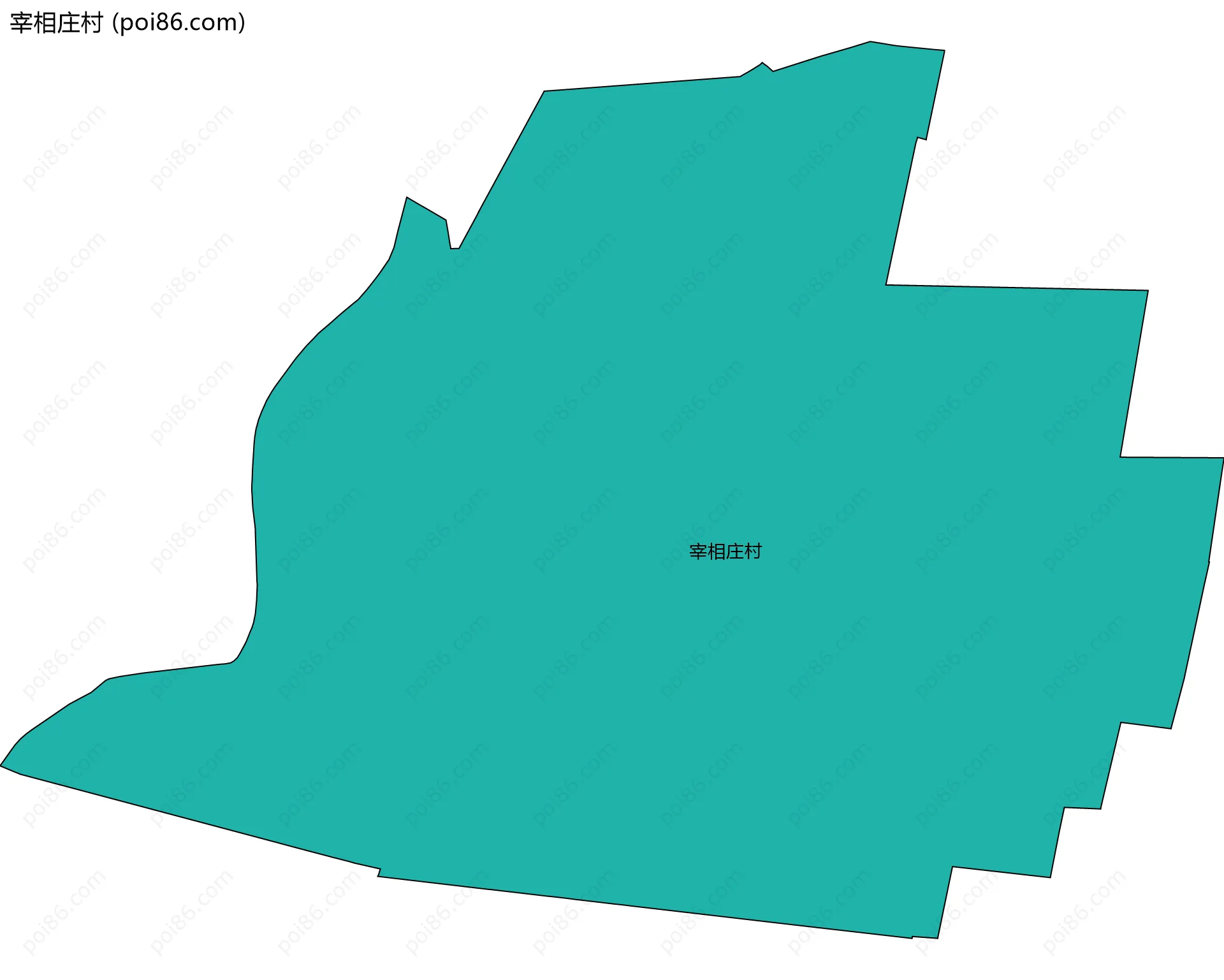 宰相庄村边界地图