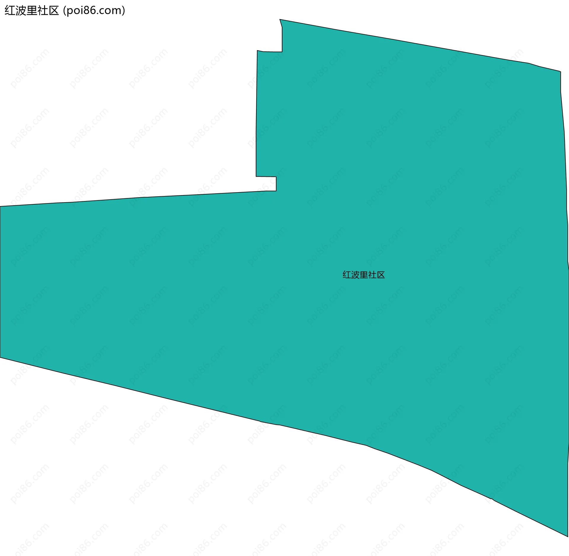 红波里社区边界地图