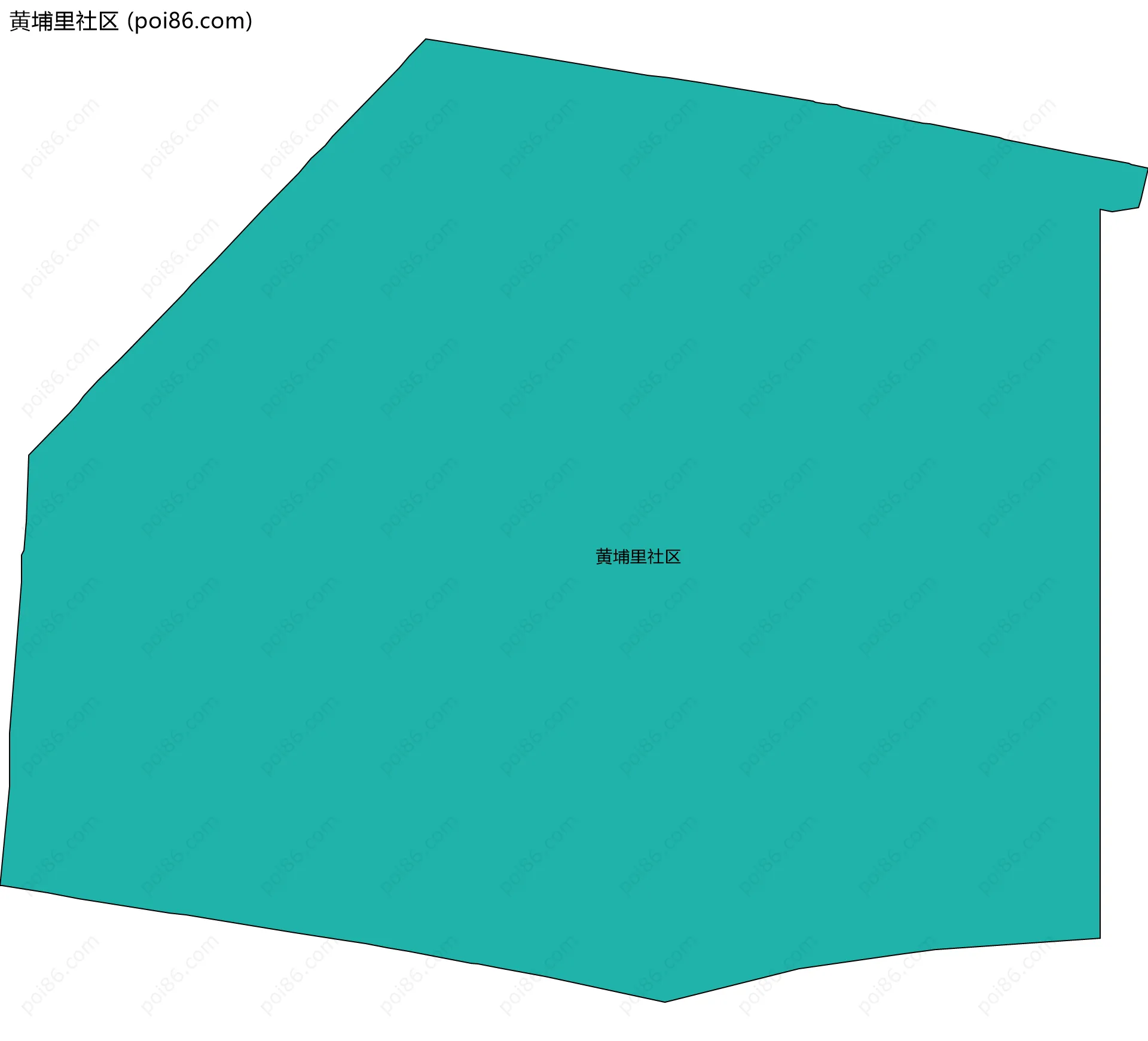 黄埔里社区边界地图