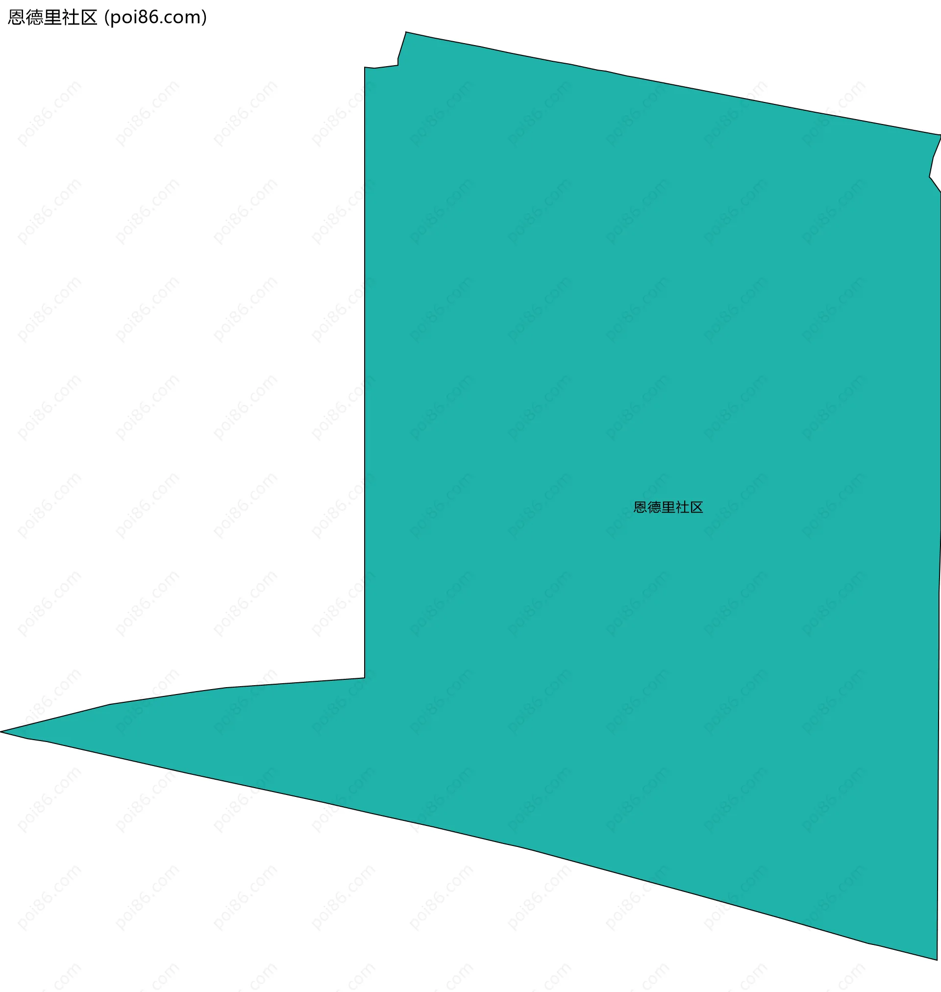 恩德里社区边界地图