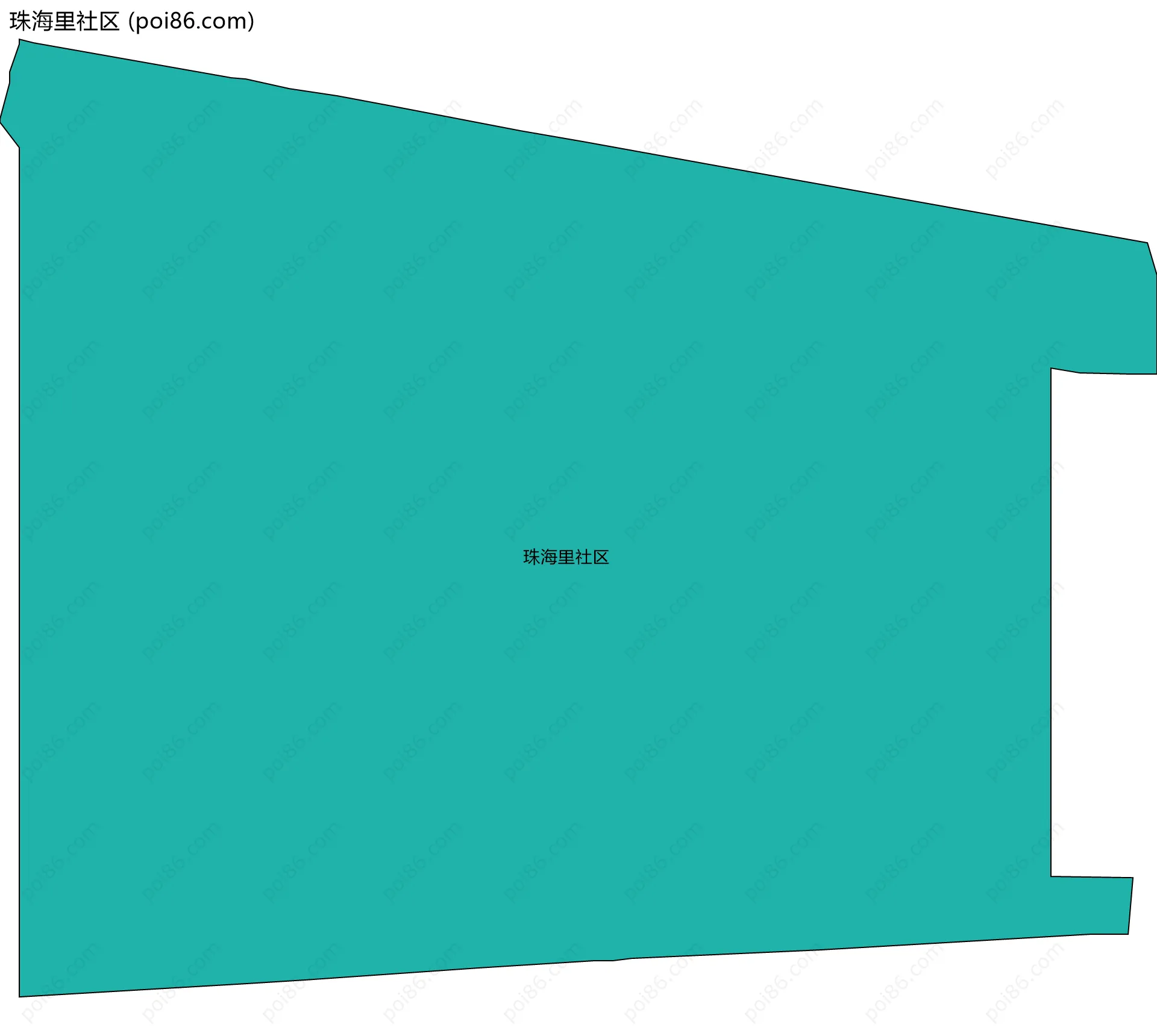 珠海里社区边界地图