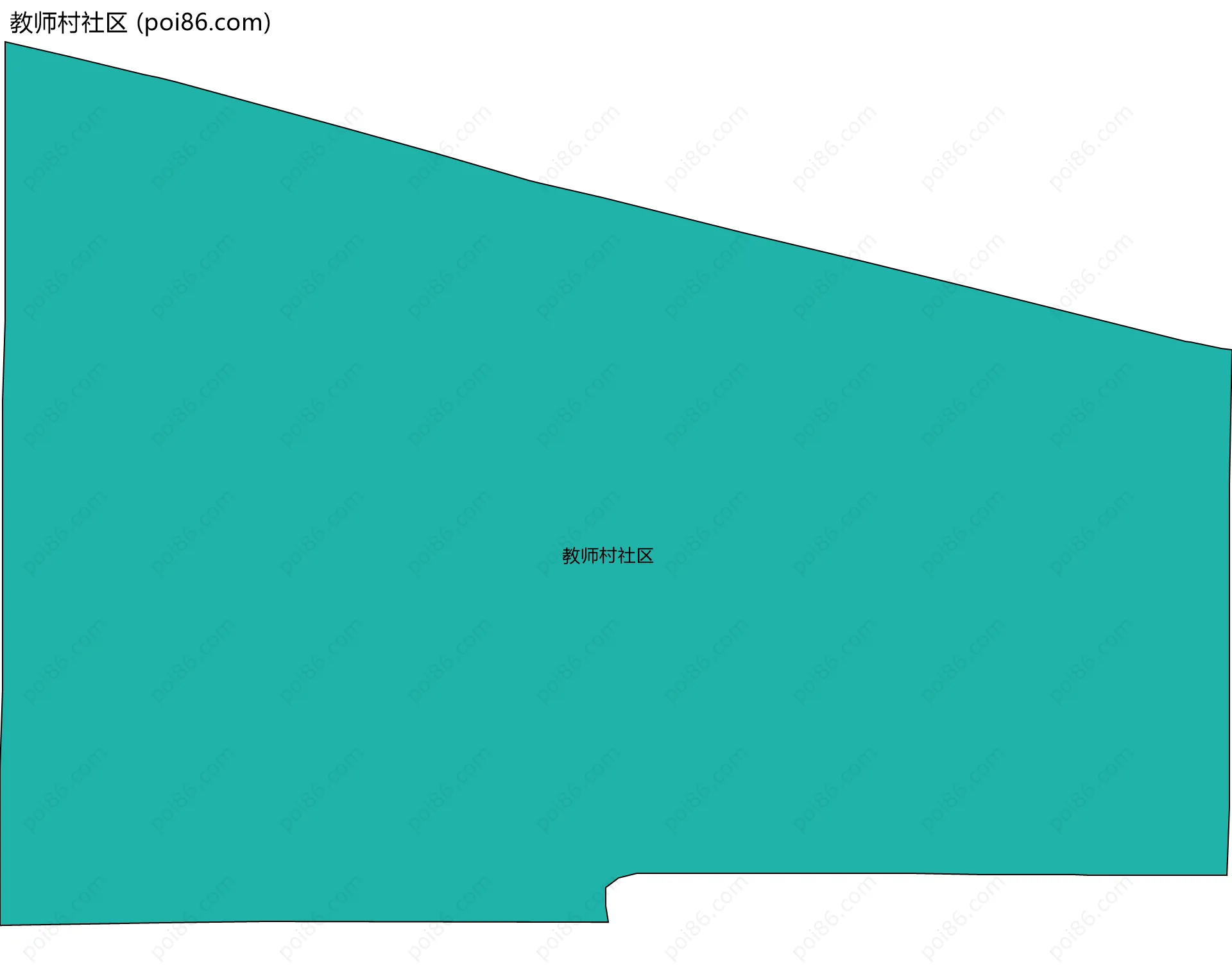 教师村社区边界地图