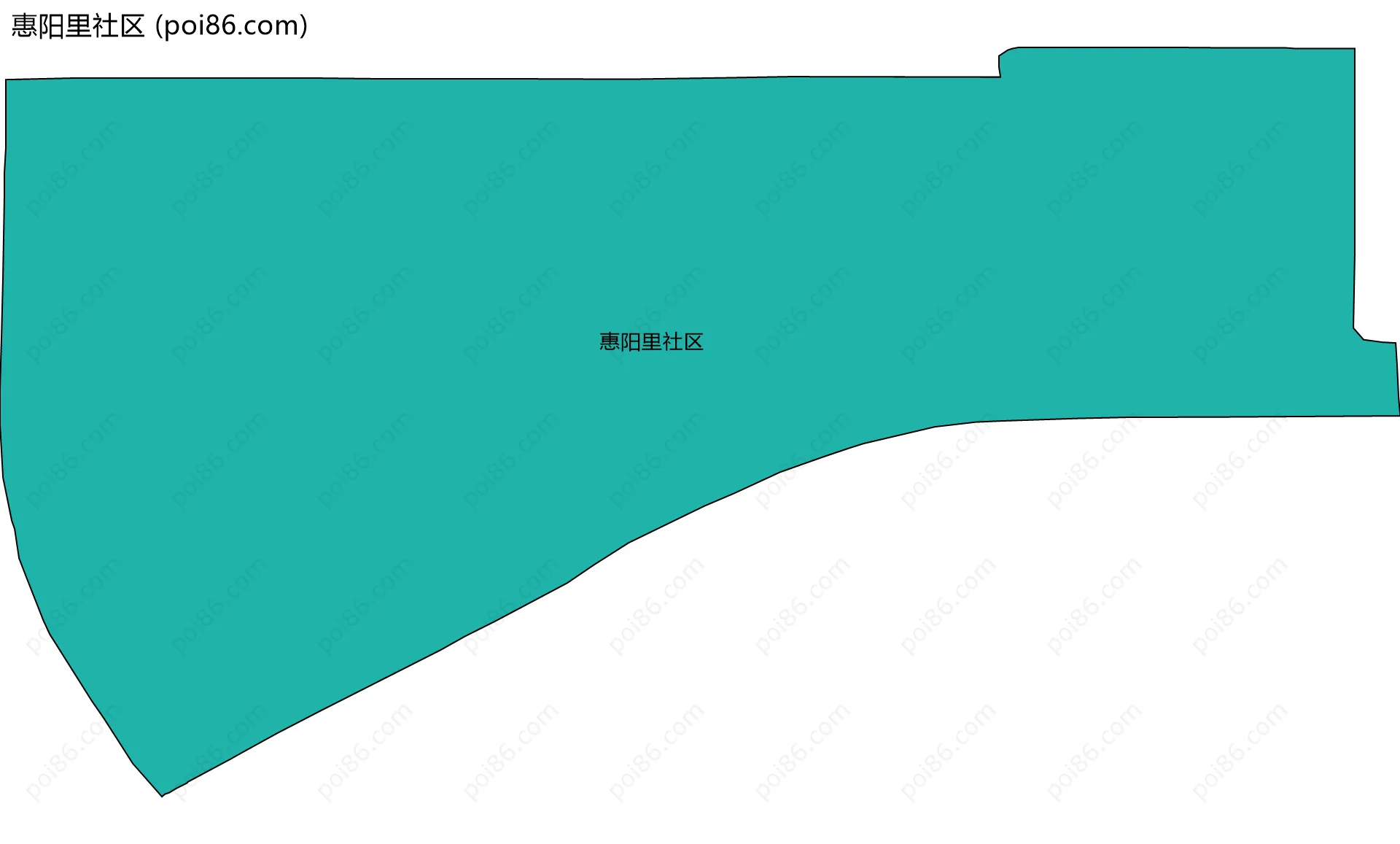 惠阳里社区边界地图