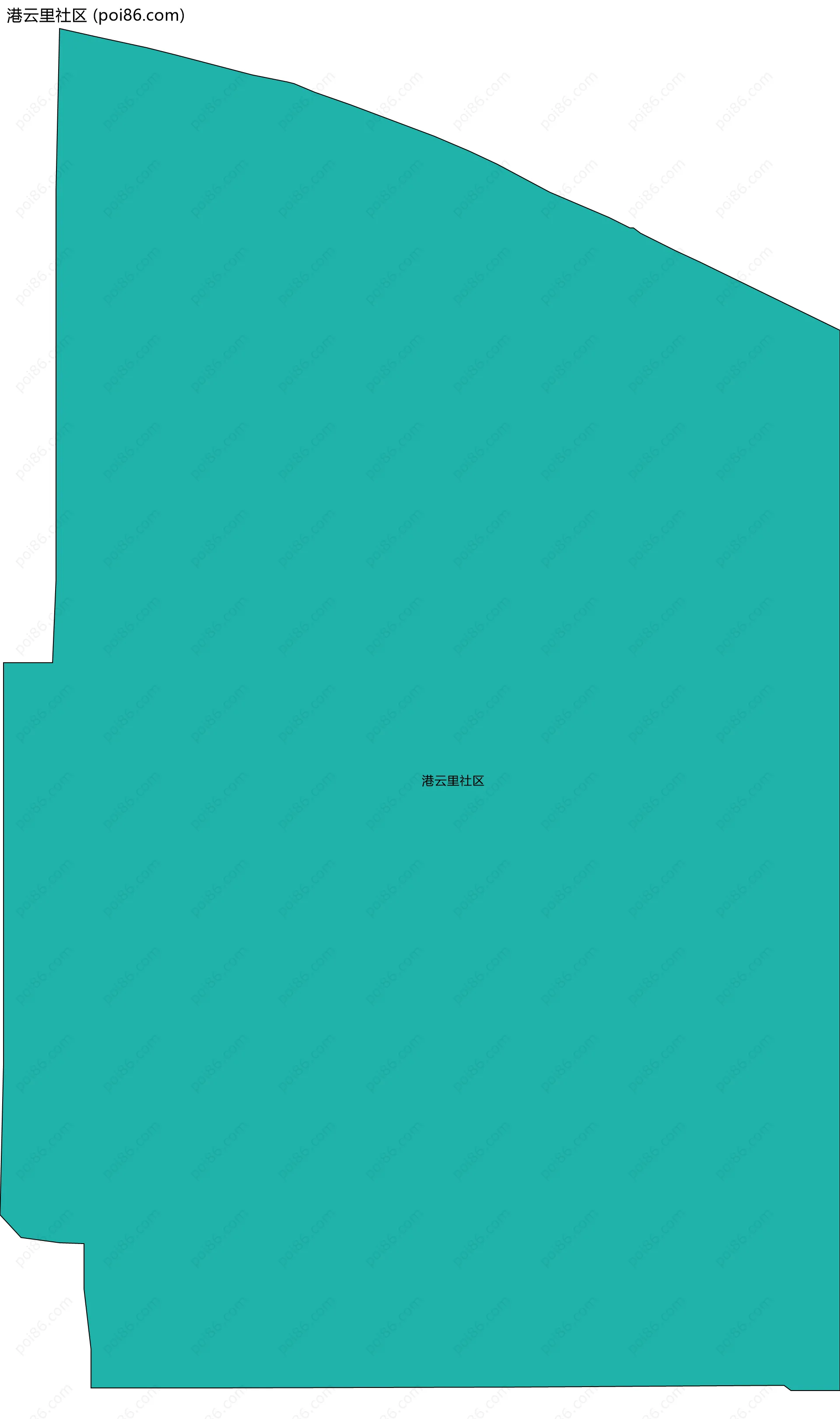 港云里社区边界地图