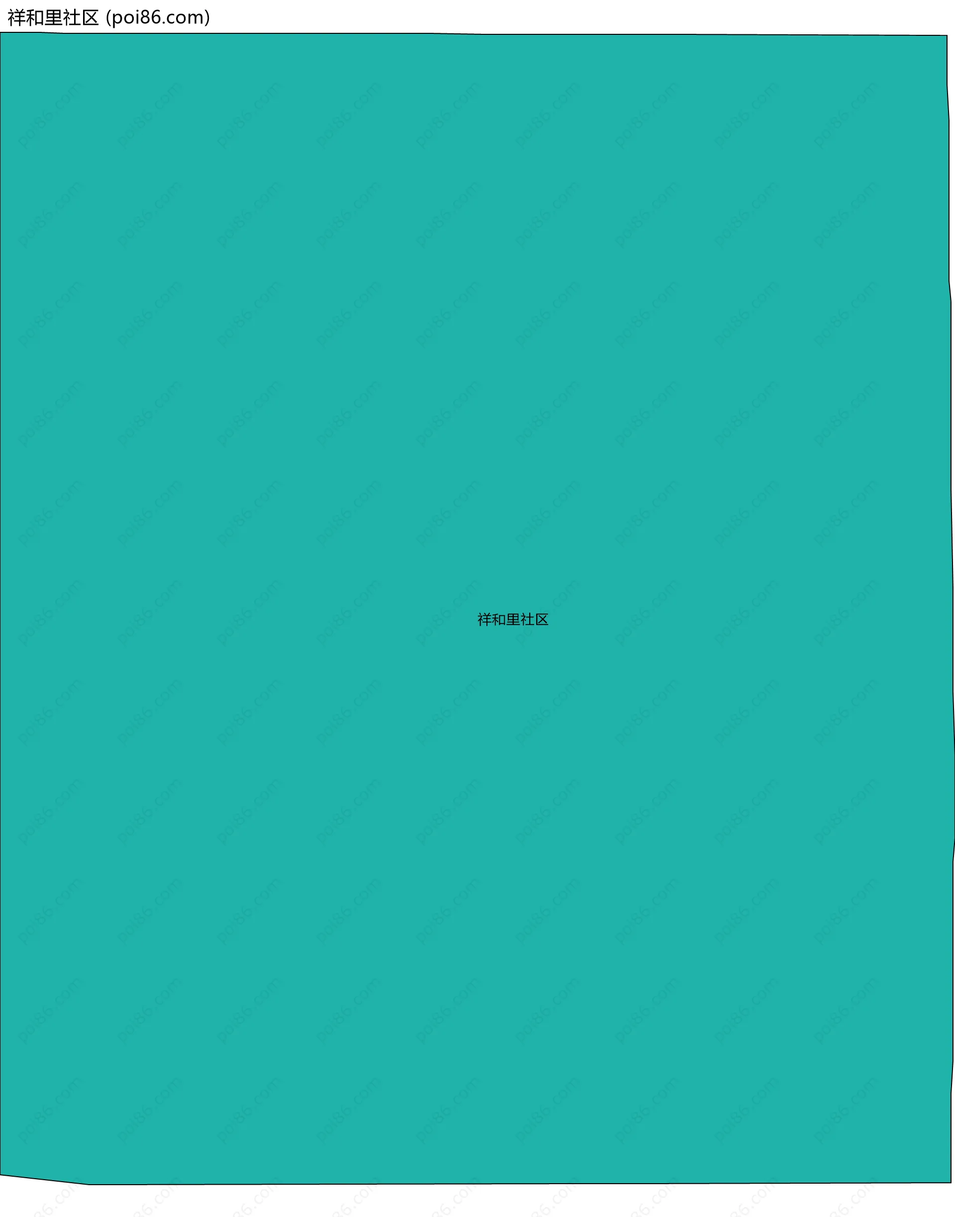 祥和里社区边界地图