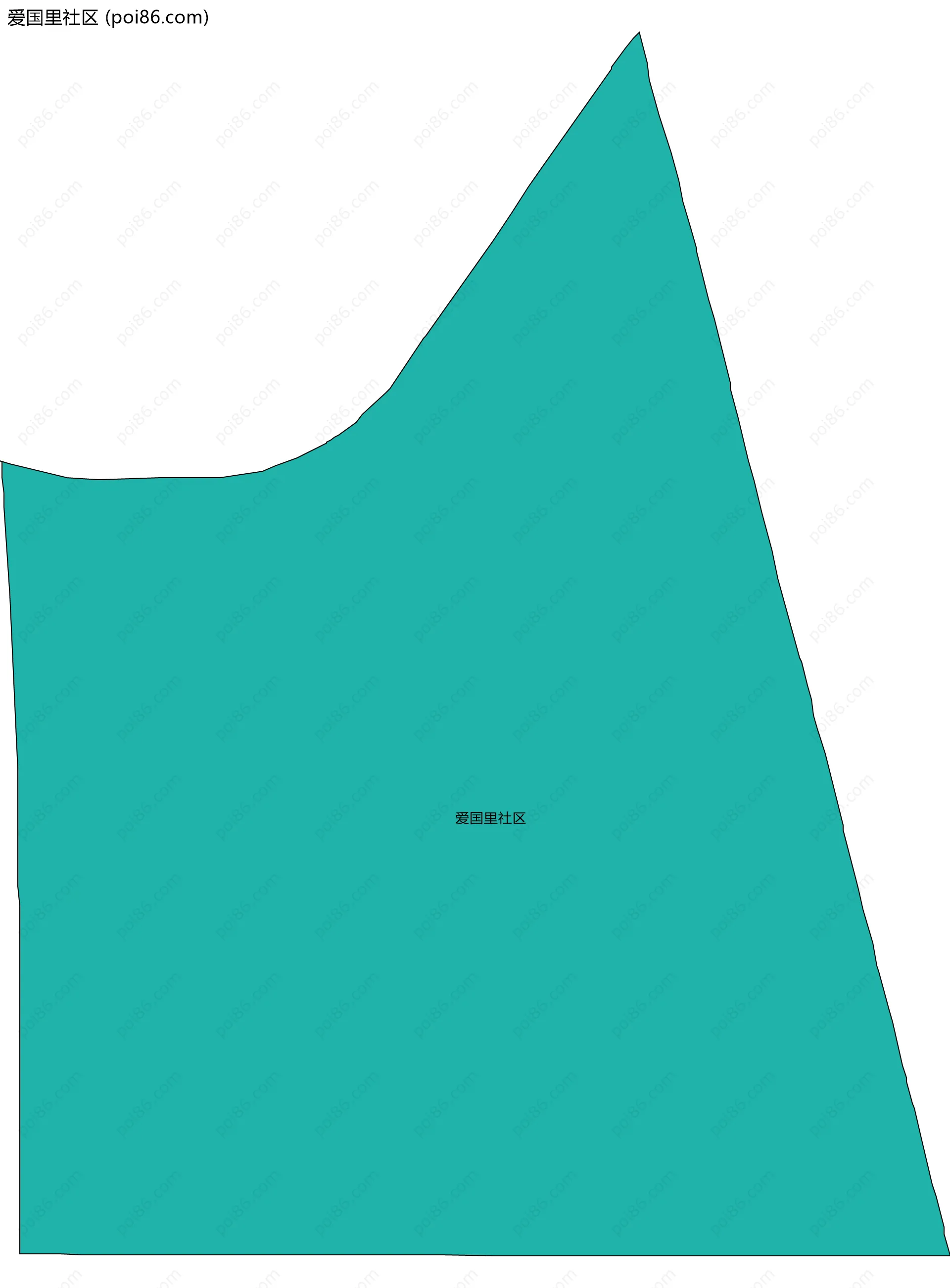 爱国里社区边界地图