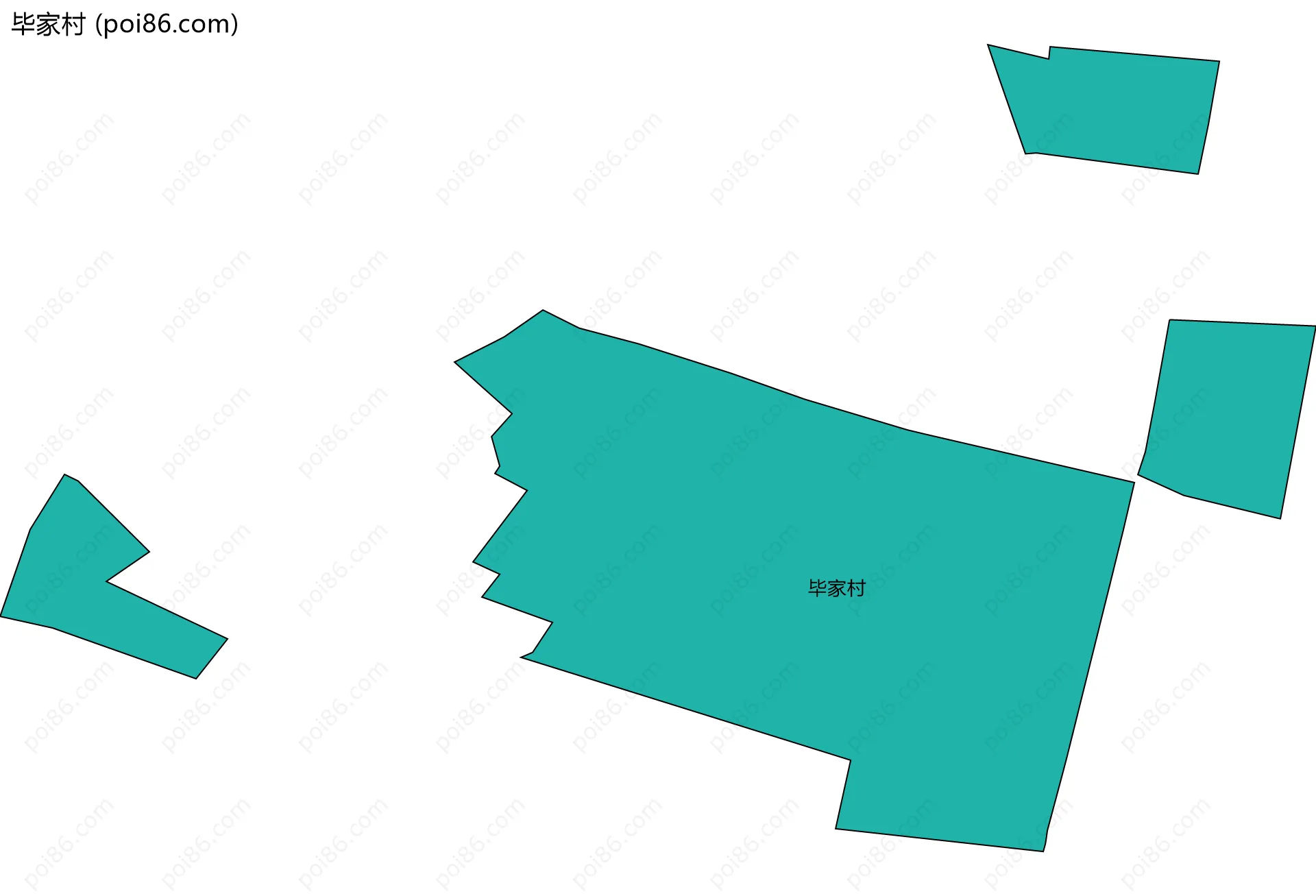 毕家村边界地图