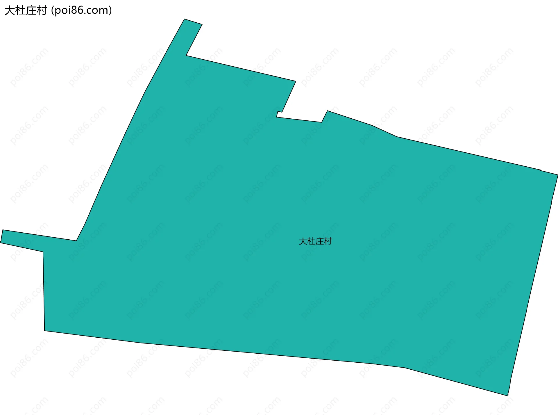 大杜庄村边界地图