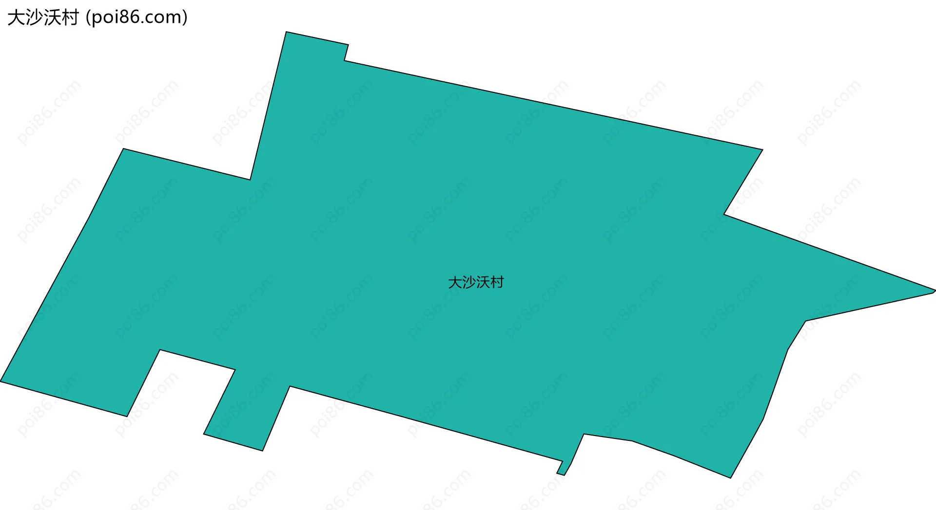 大沙沃村边界地图