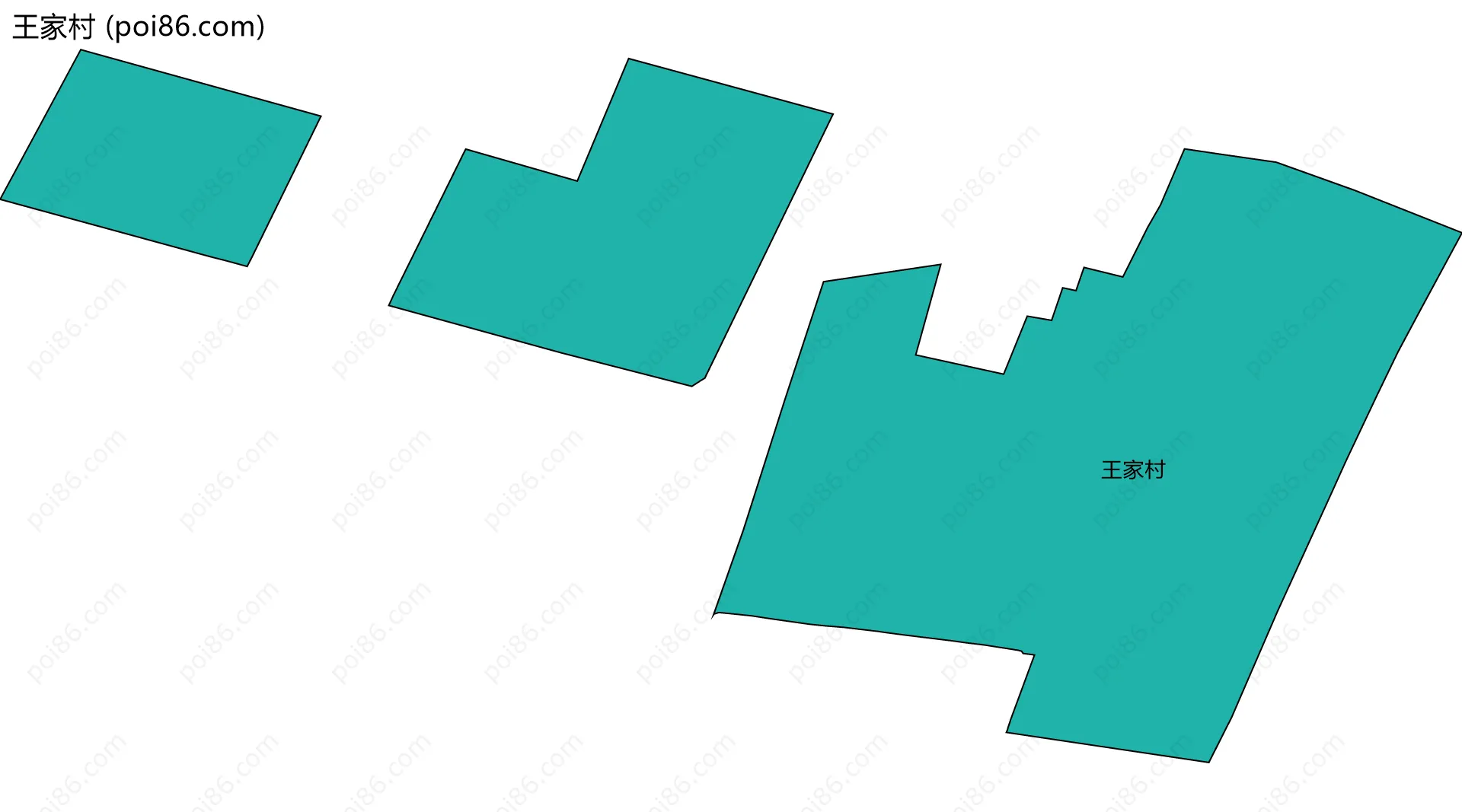 王家村边界地图