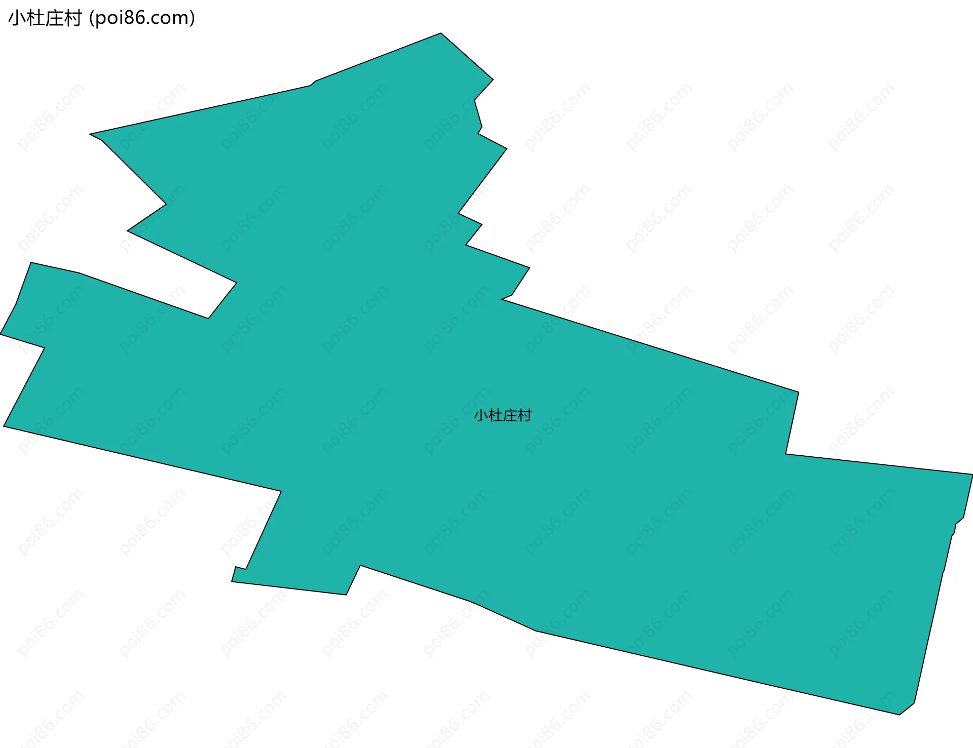 小杜庄村边界地图