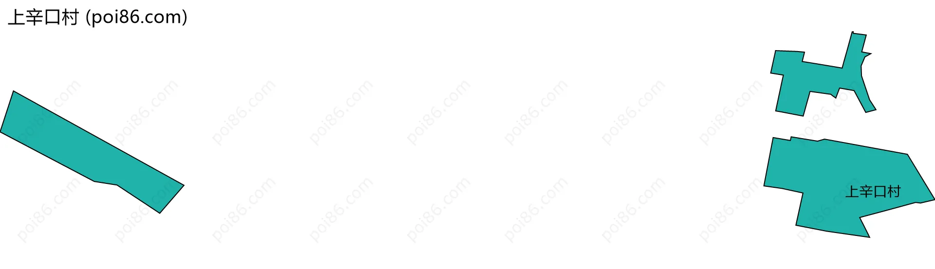 上辛口村边界地图