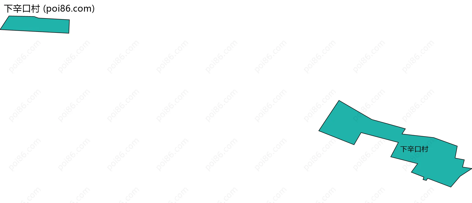 下辛口村边界地图