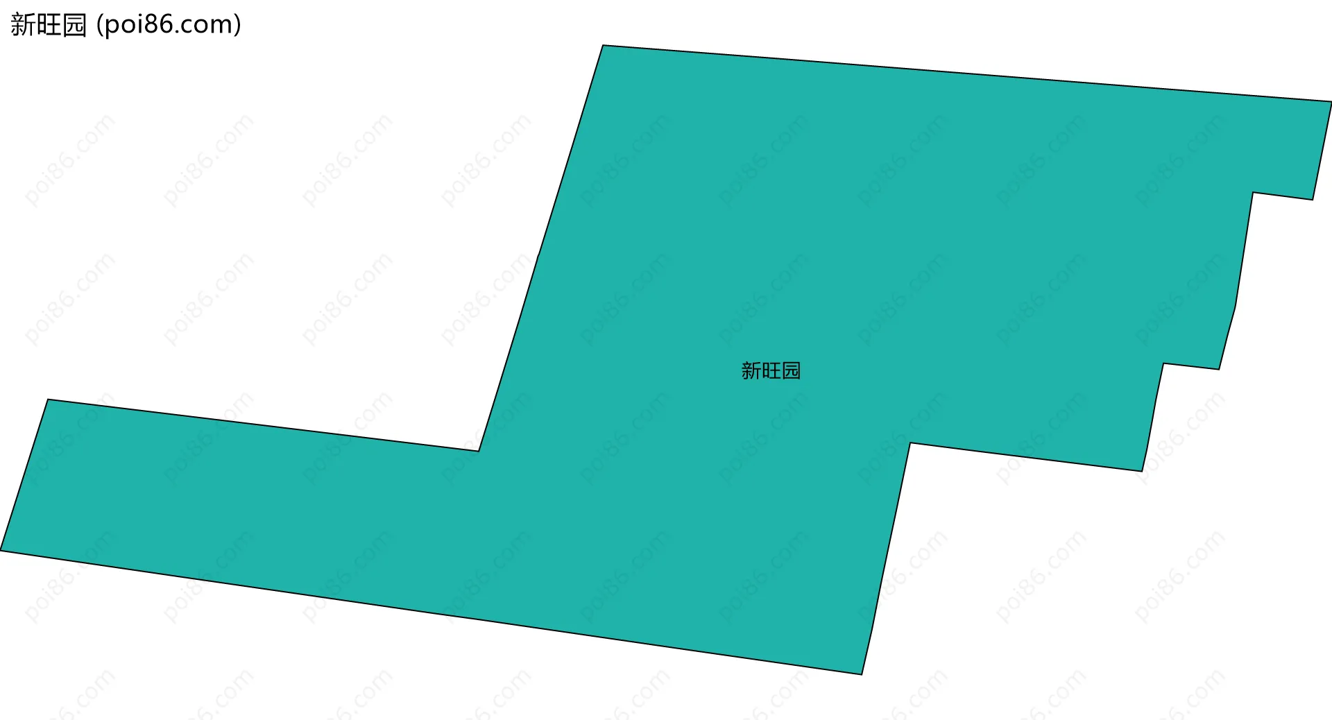 新旺园边界地图