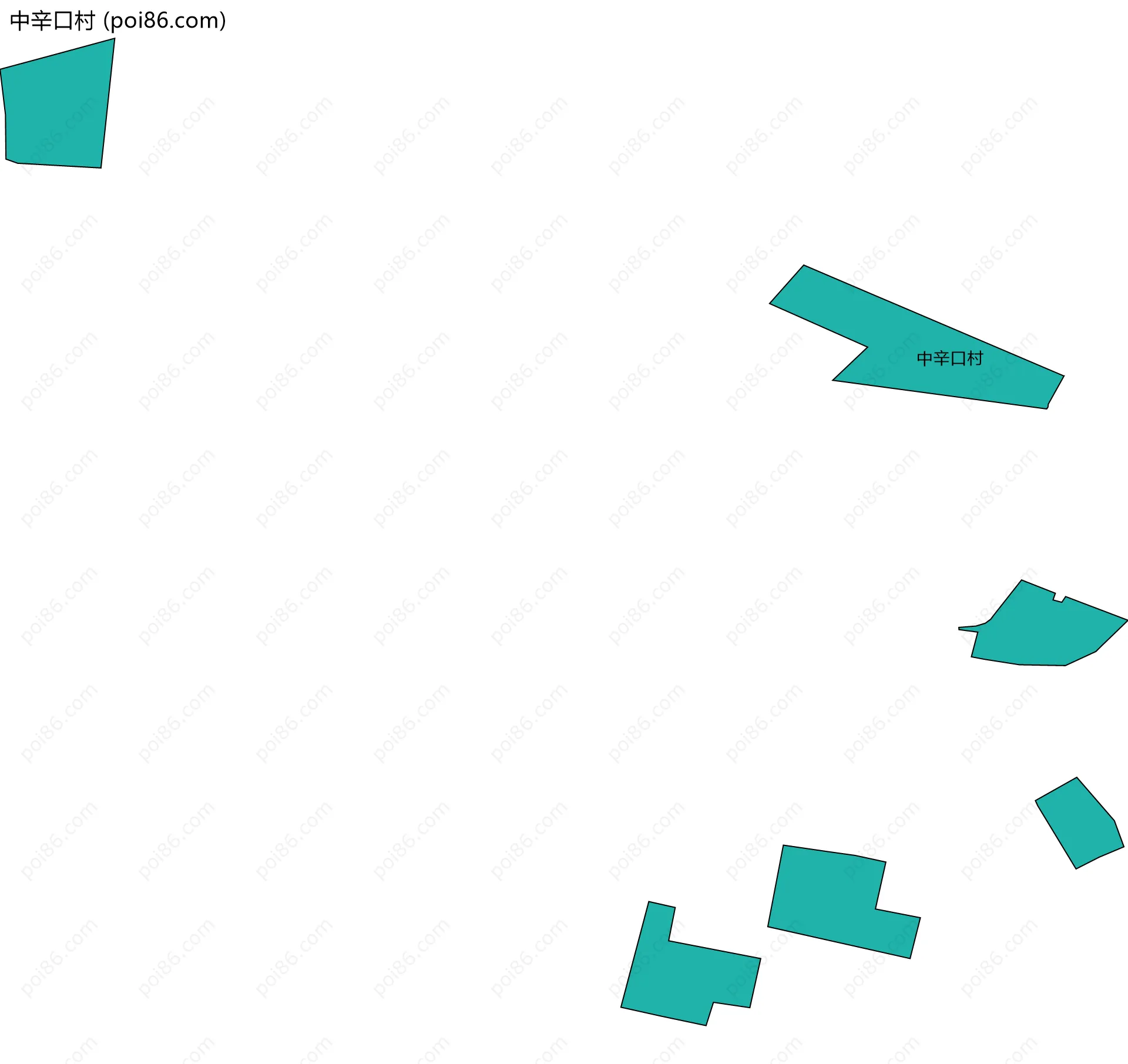 中辛口村边界地图