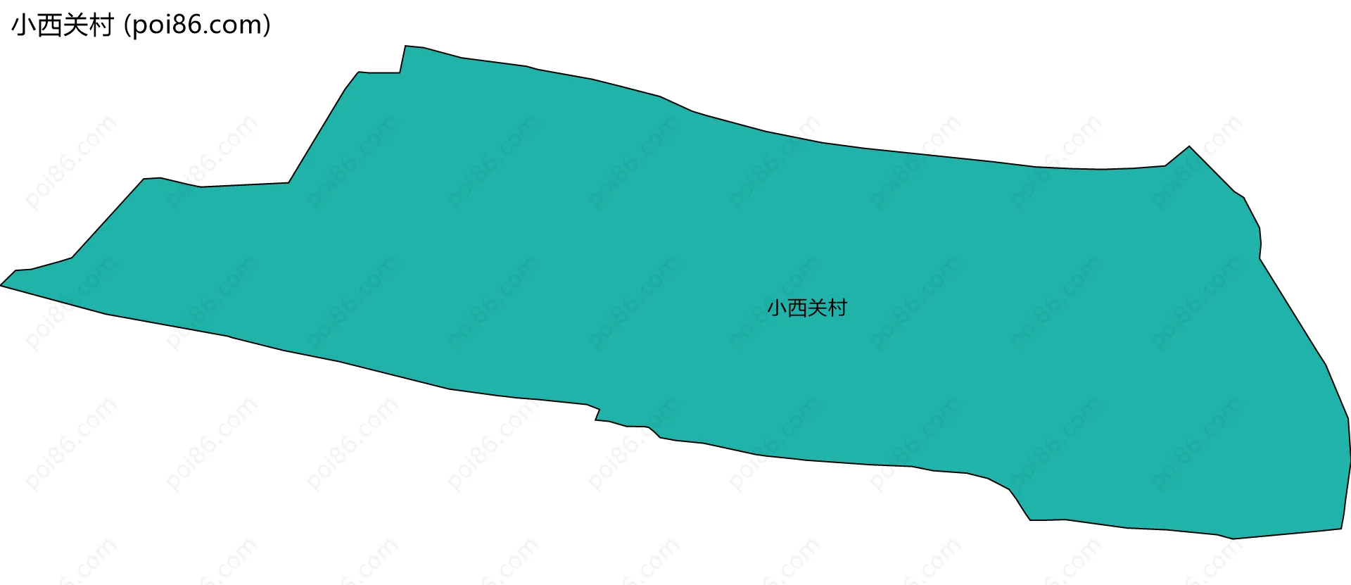 小西关村边界地图