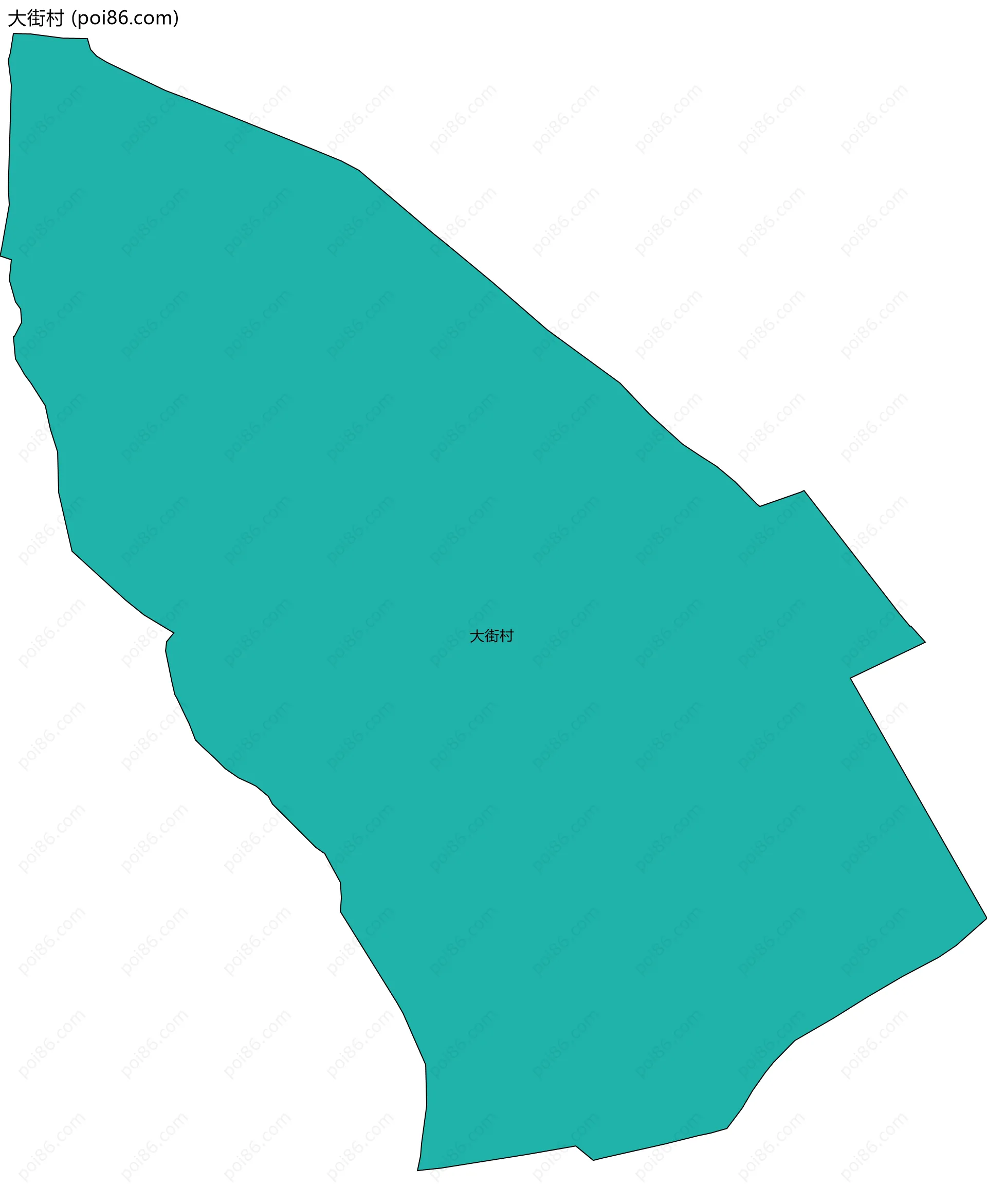 大街村边界地图