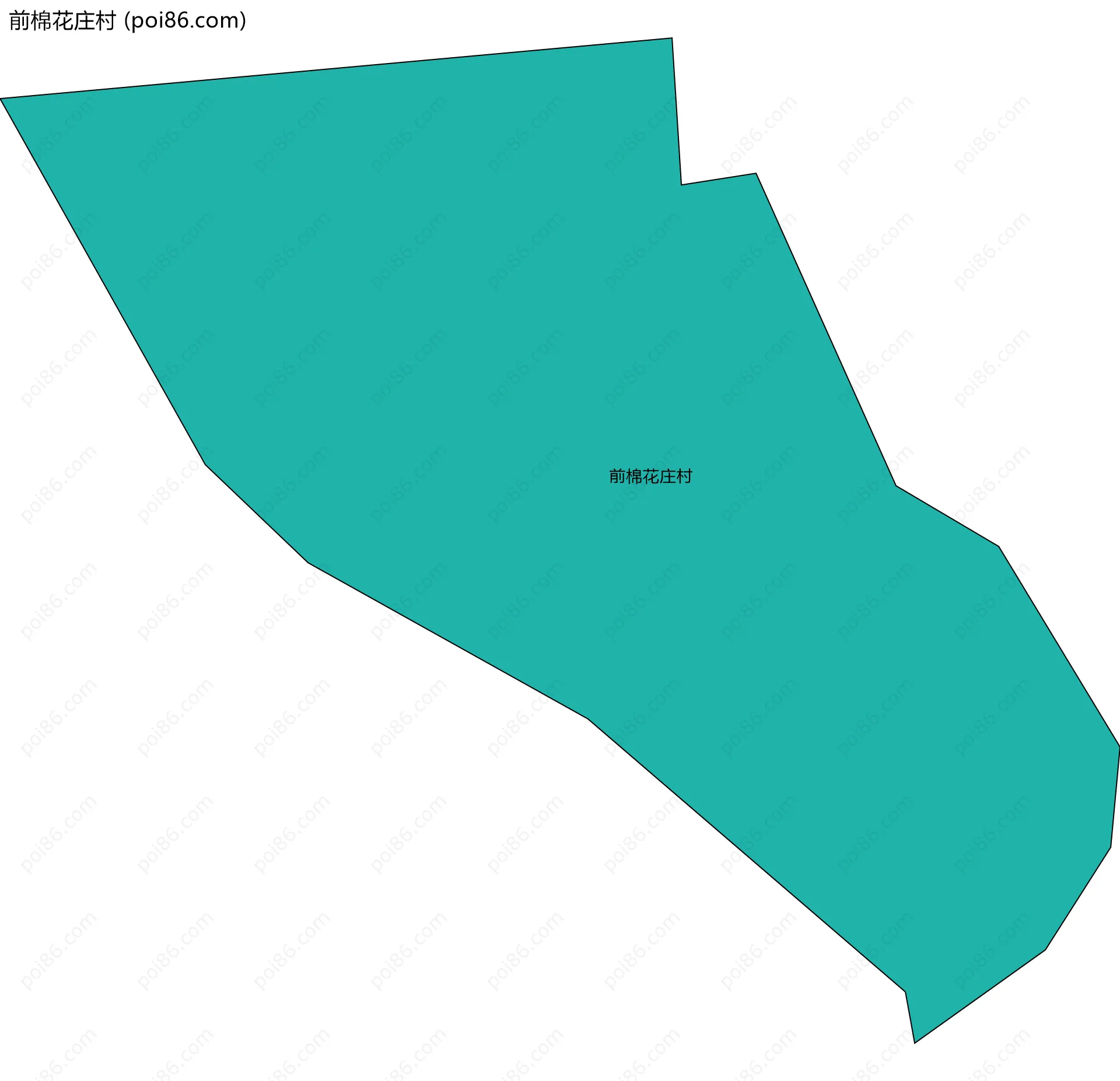 前棉花庄村边界地图
