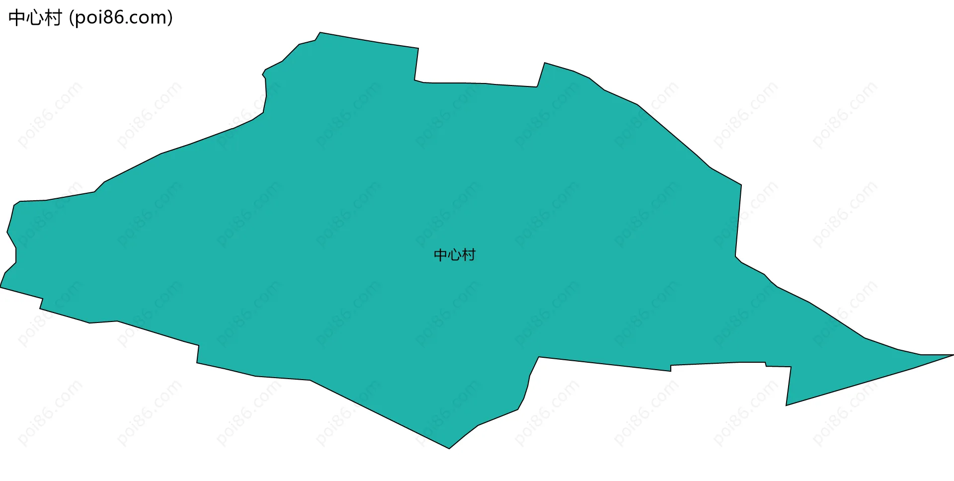 中心村边界地图