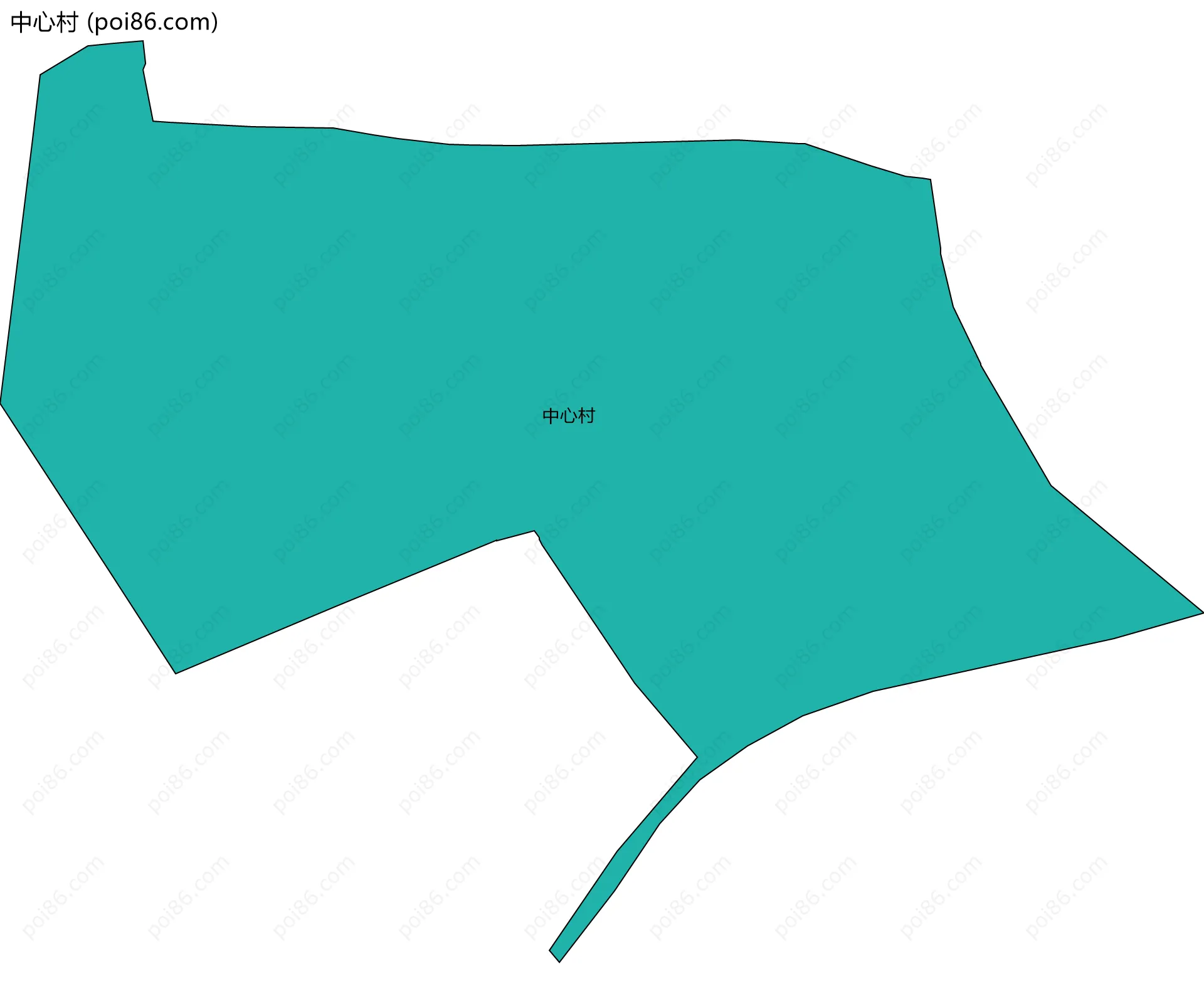 中心村边界地图