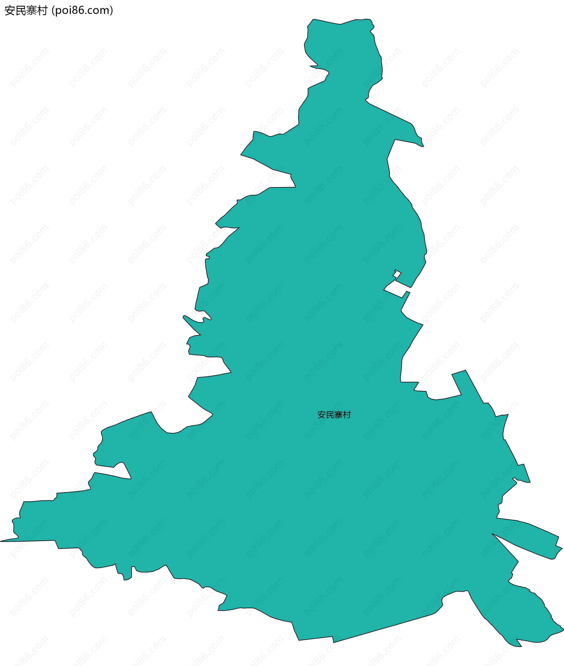 安民寨村边界地图