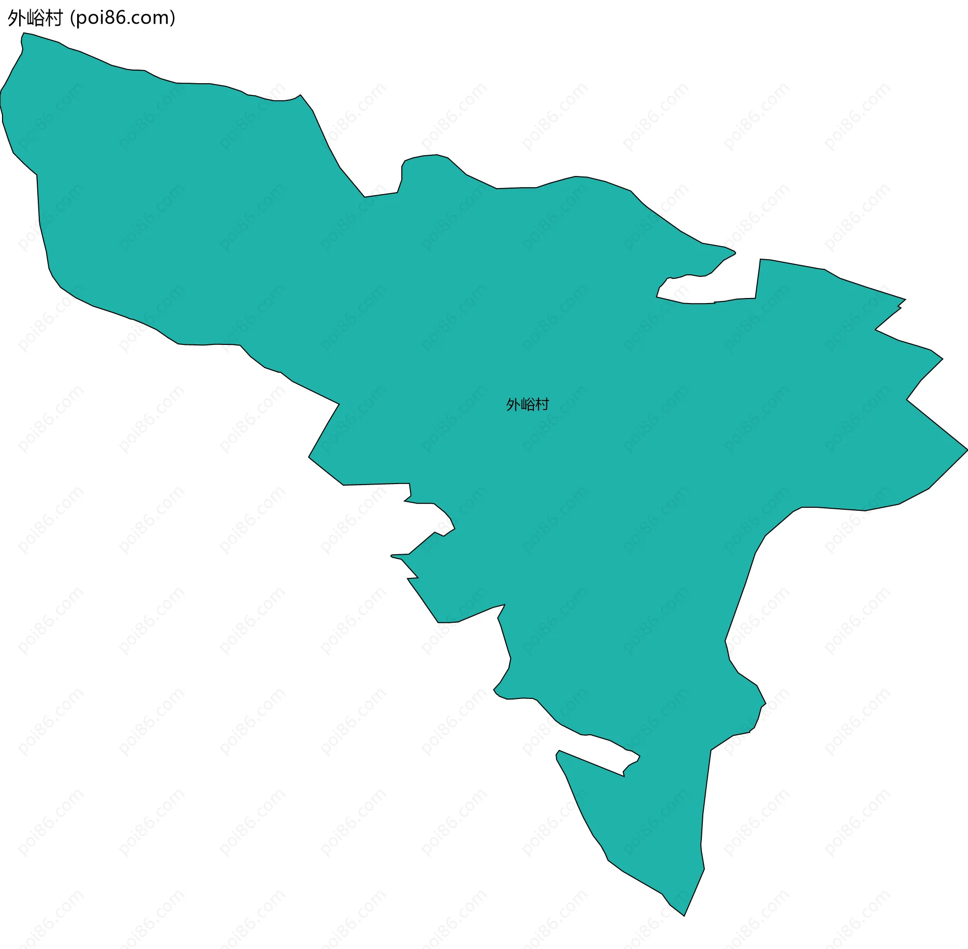 外峪村边界地图