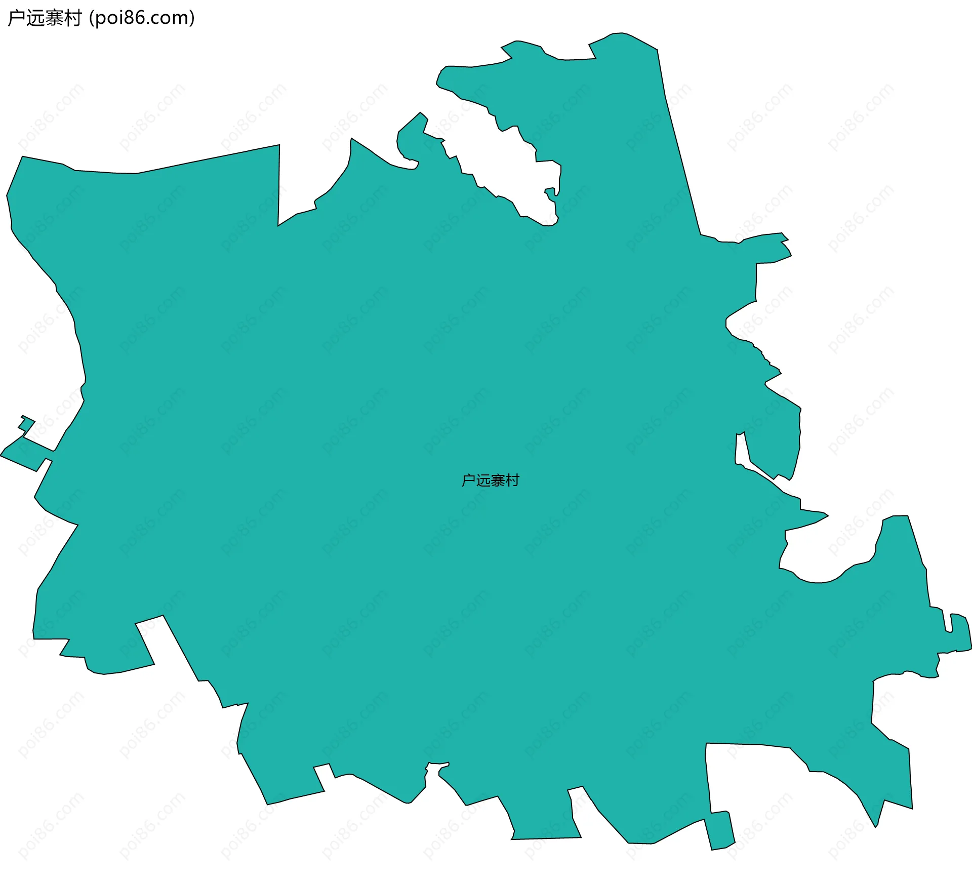 户远寨村边界地图