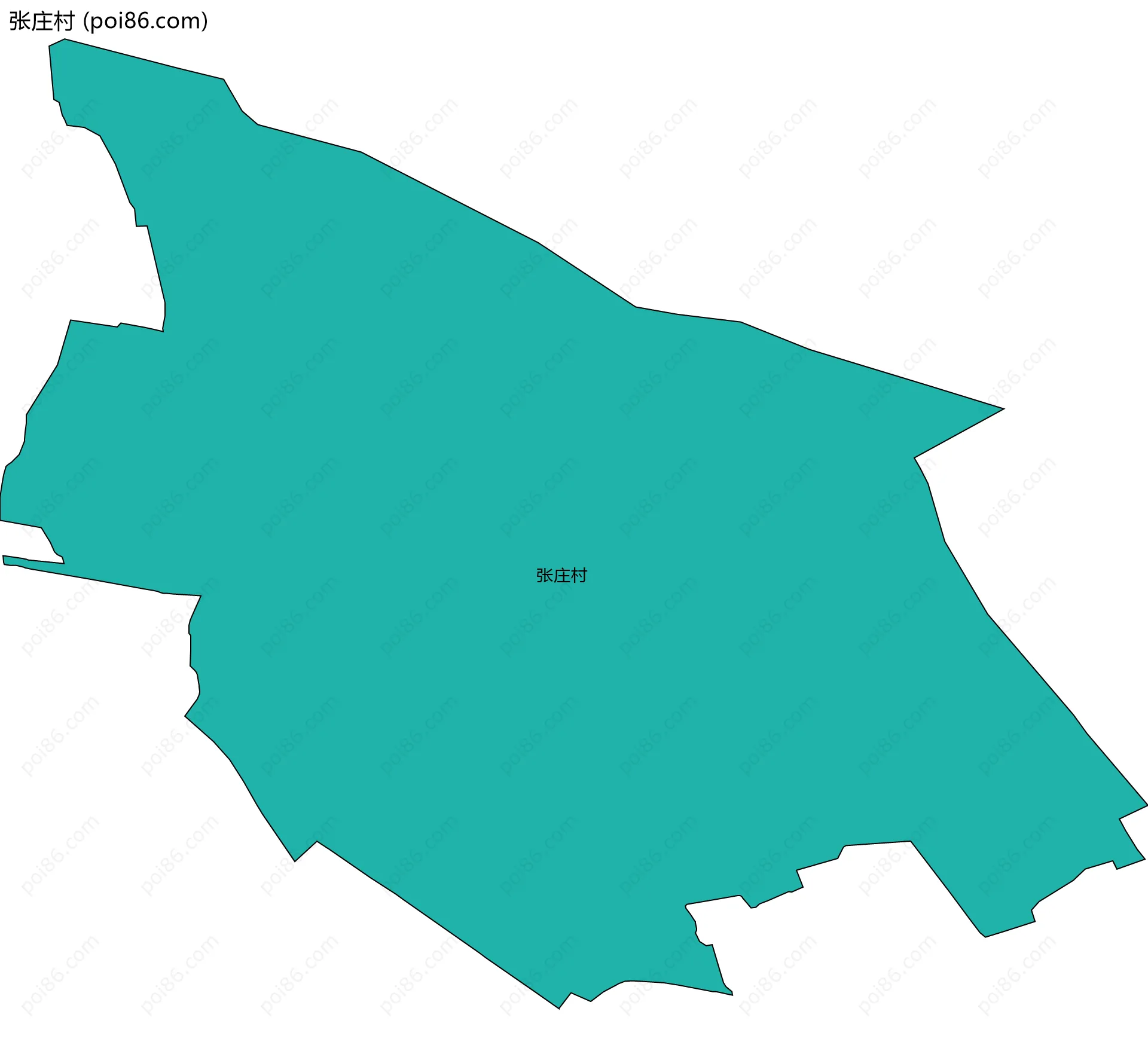 张庄村边界地图