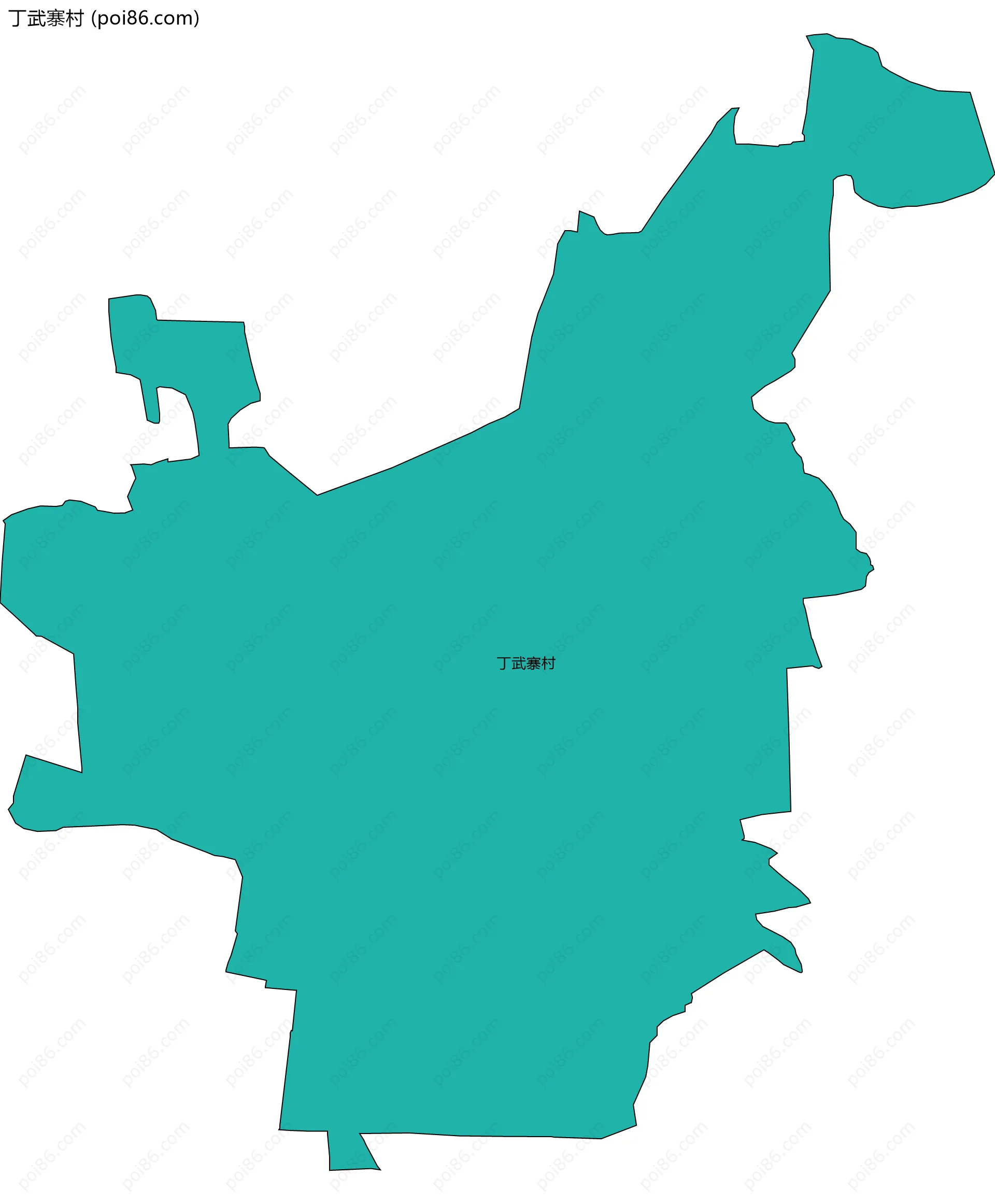 丁武寨村边界地图