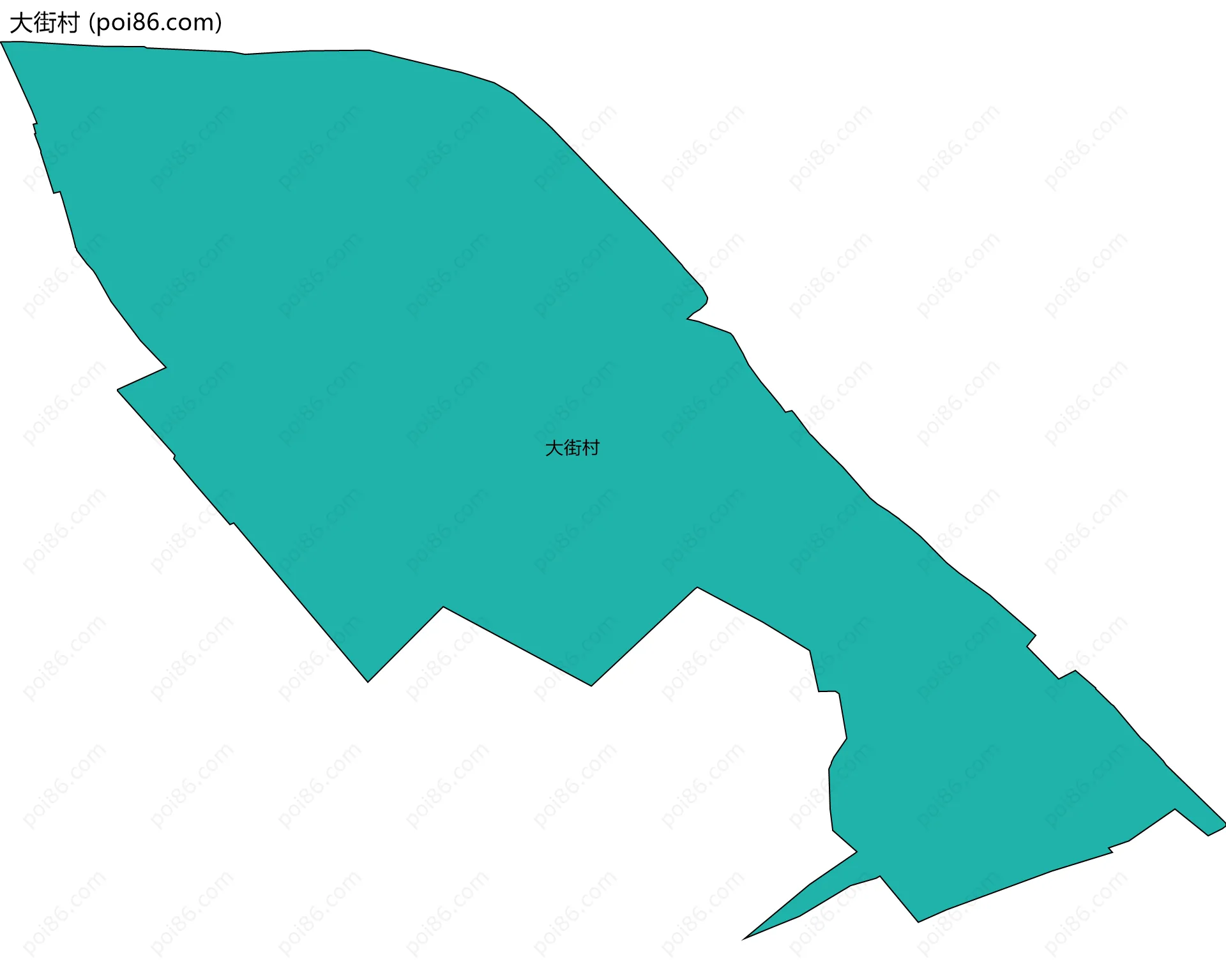 大街村边界地图