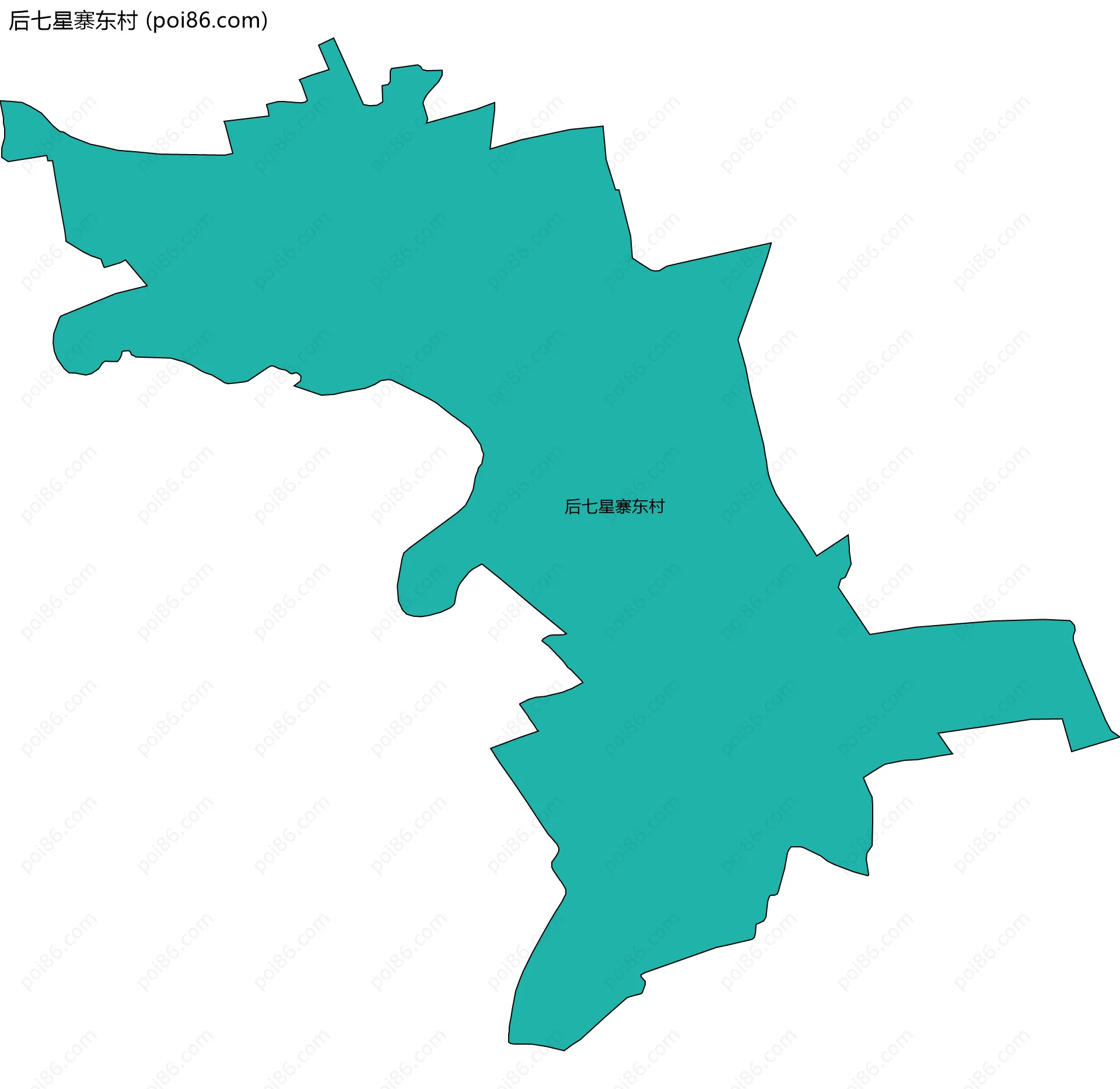 后七星寨东村边界地图