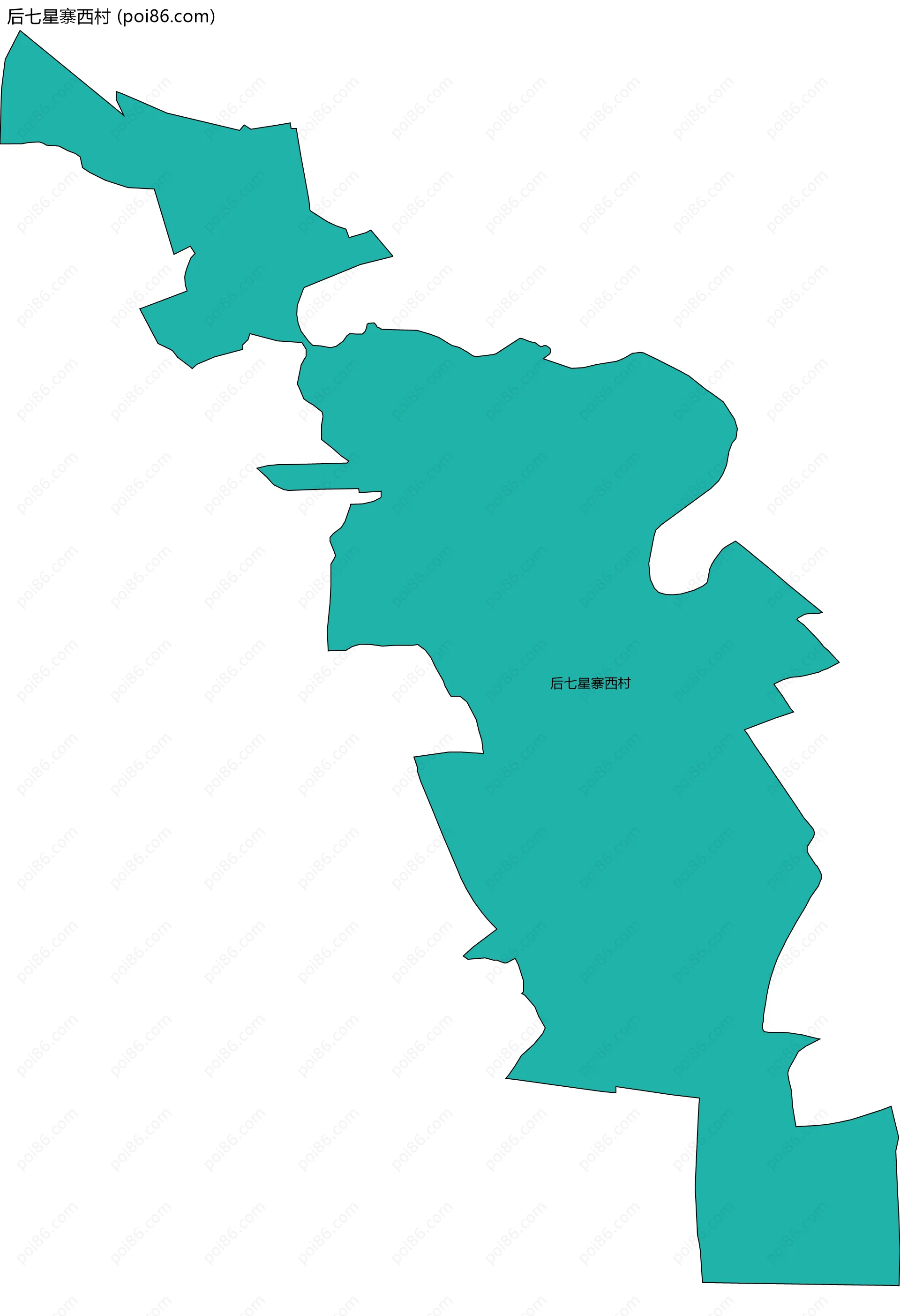 后七星寨西村边界地图