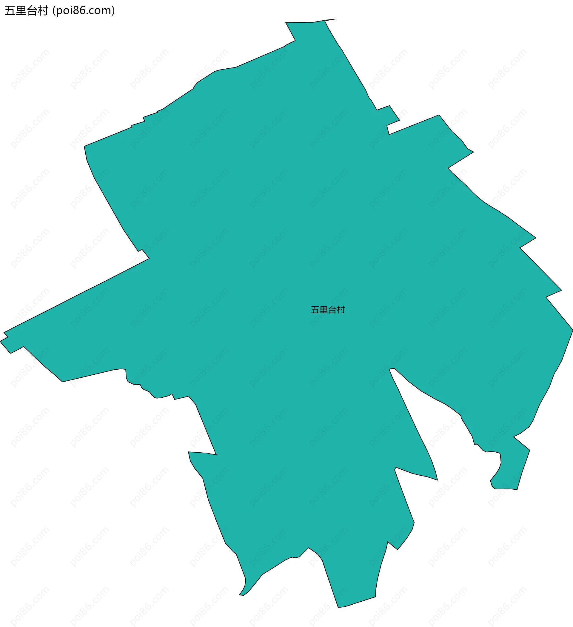 五里台村边界地图