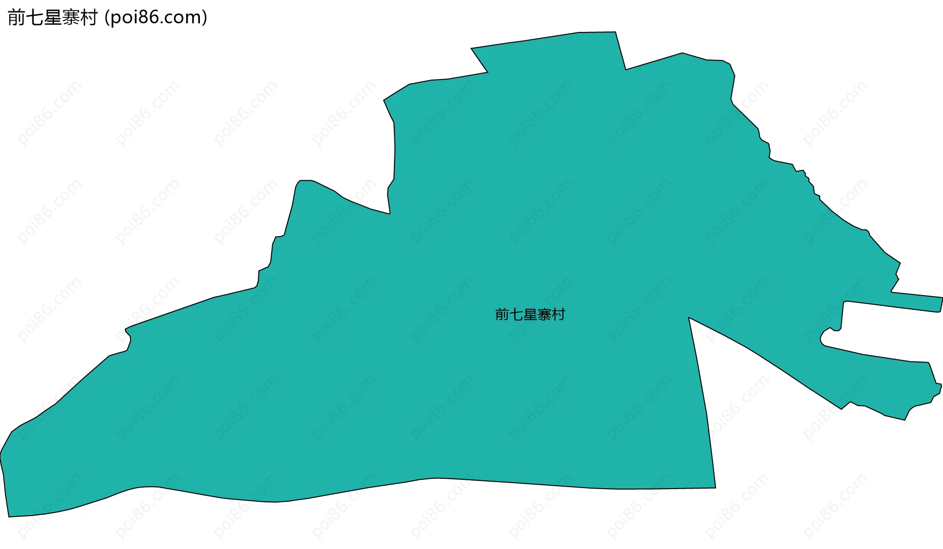 前七星寨村边界地图