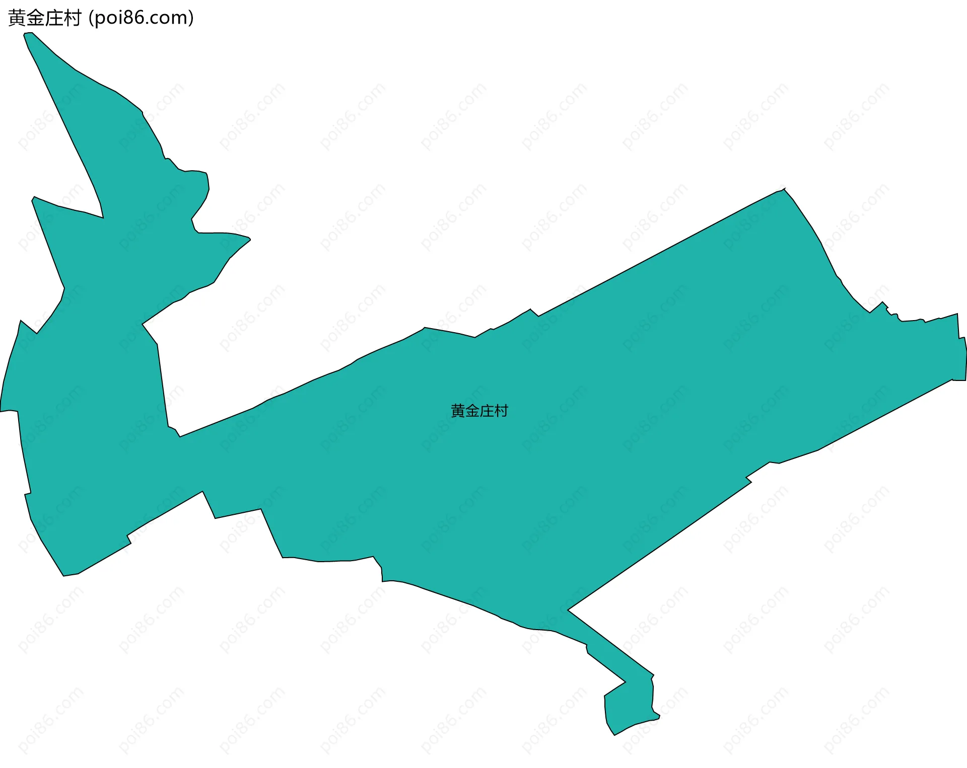 黄金庄村边界地图