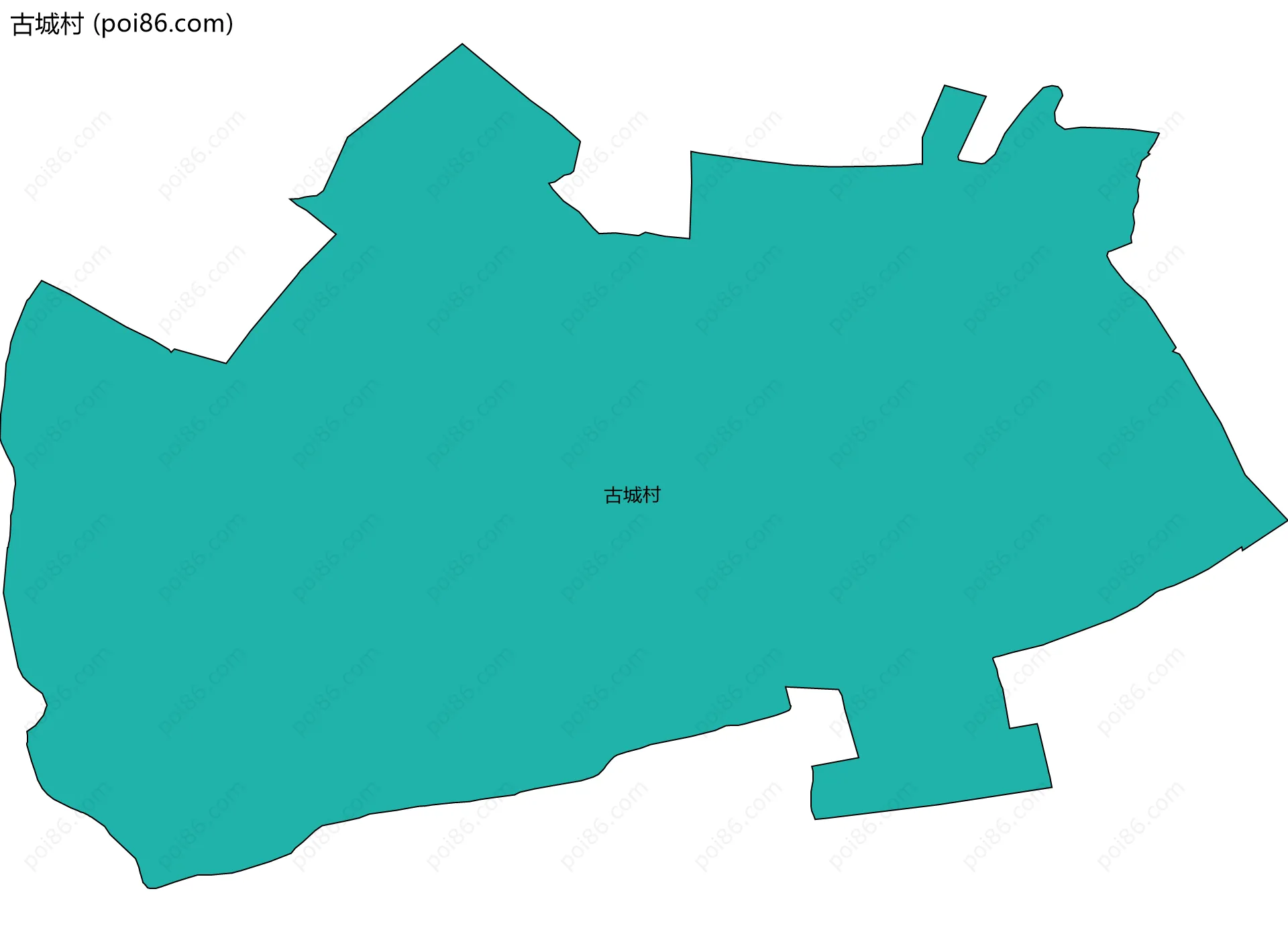 古城村边界地图