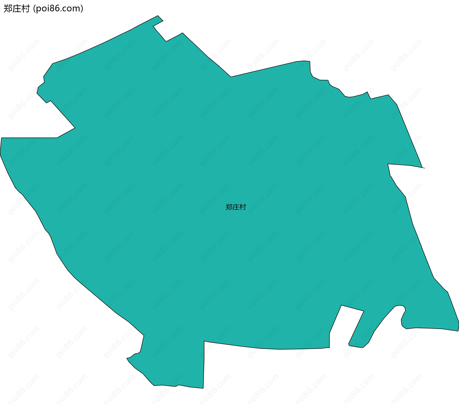 郑庄村边界地图