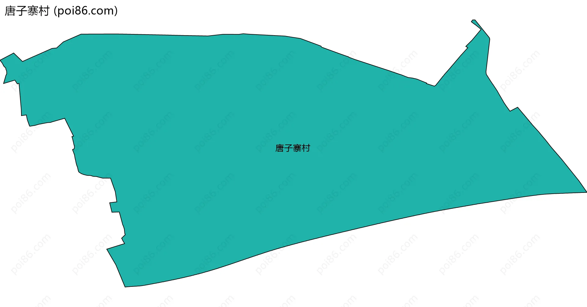 唐子寨村边界地图